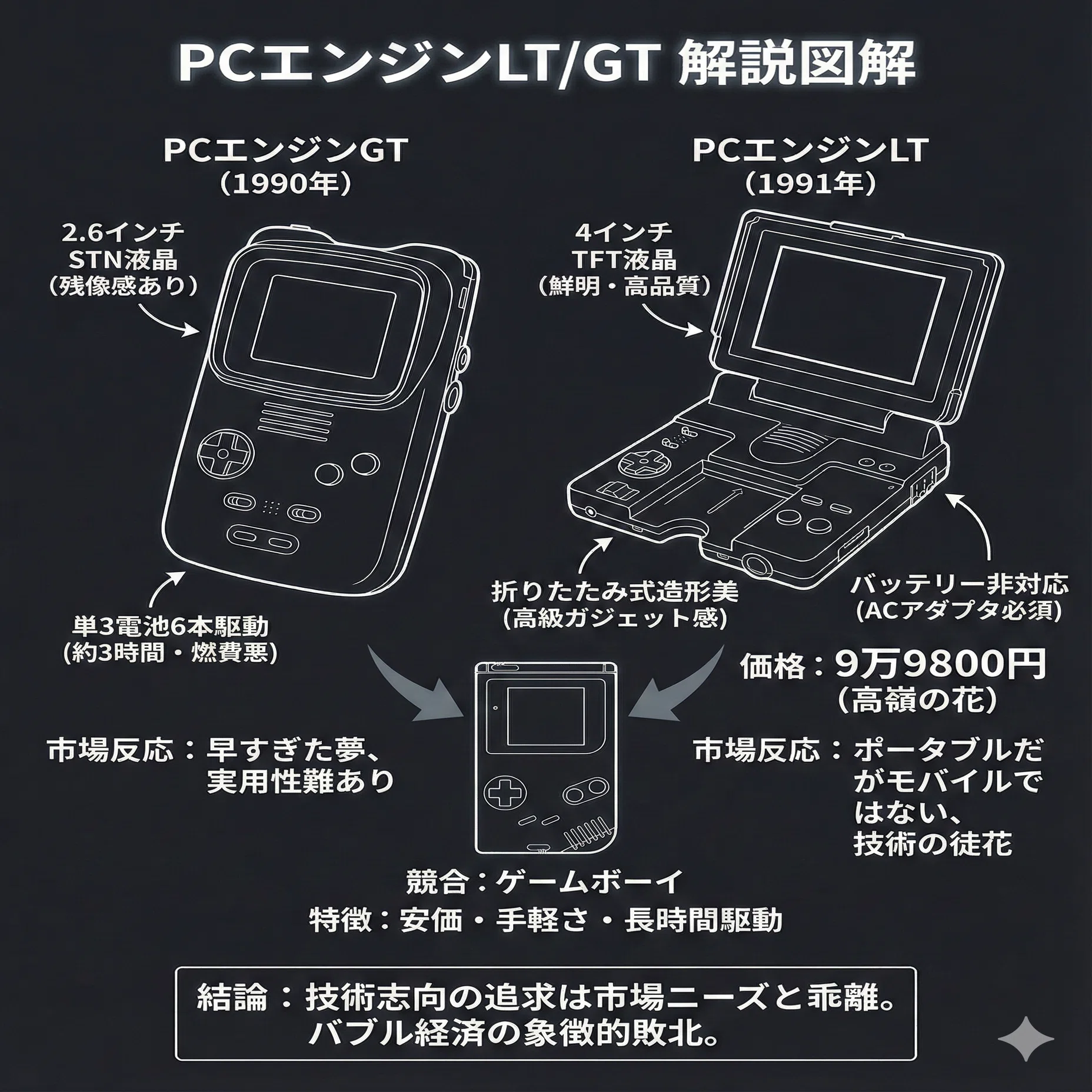 g53 PCエンジンLTとGT：バブル経済の熱狂が生んだ至高の徒花と、携帯