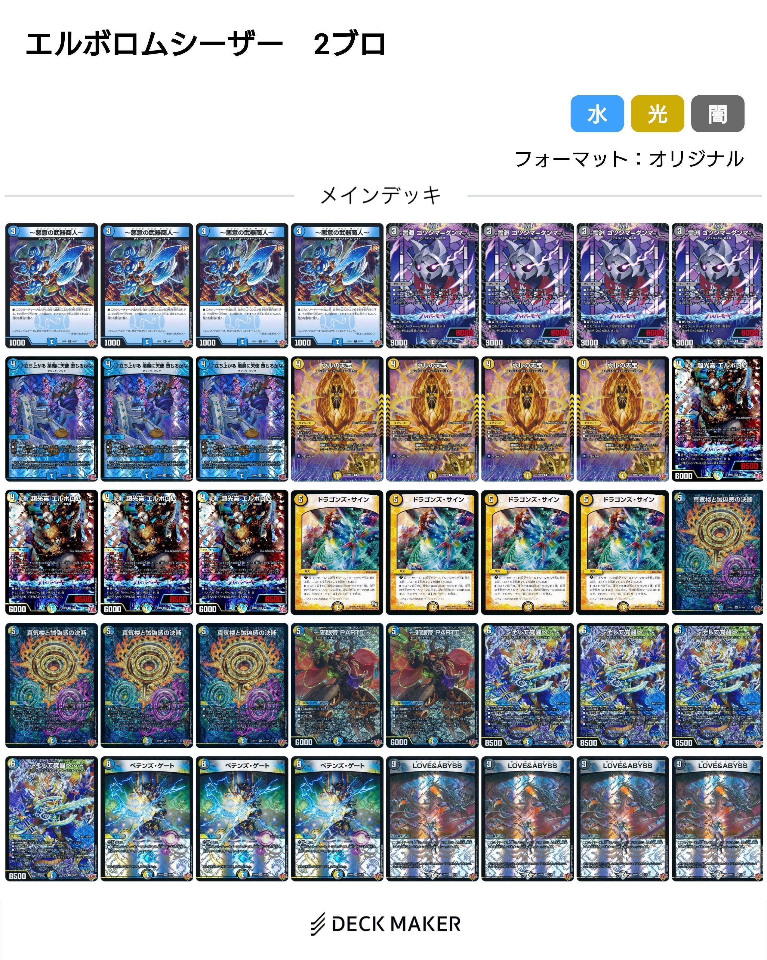 2ブロデッキ集 2026年1月末時点｜ぶちょう@デュエマ