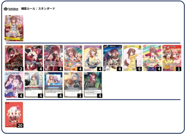 ぺこら推しころねカリオペ　デッキ　ハイレア デッキ解析】推しぺこらころねカリオペデッキのすゝめ【ホロライブ