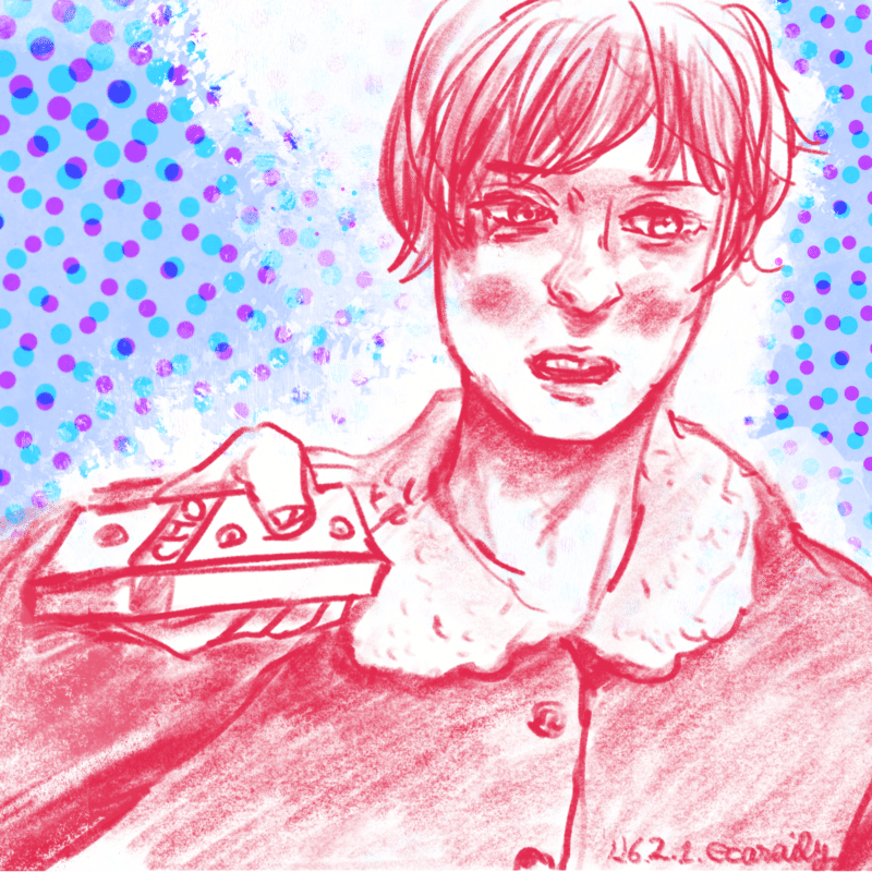 色鉛筆風0201｜エカレエリ@詩-絵-自主制作