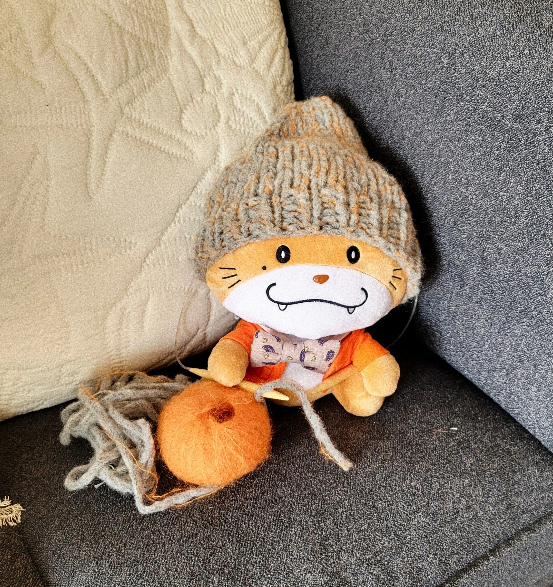 記録7 #0.5 WOOLのニット帽とぬいぐるみのセーター｜記録用