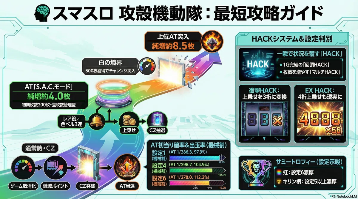 有料級】攻殻機動隊！設定差の変更点と判別ポイントを徹底解説！随時