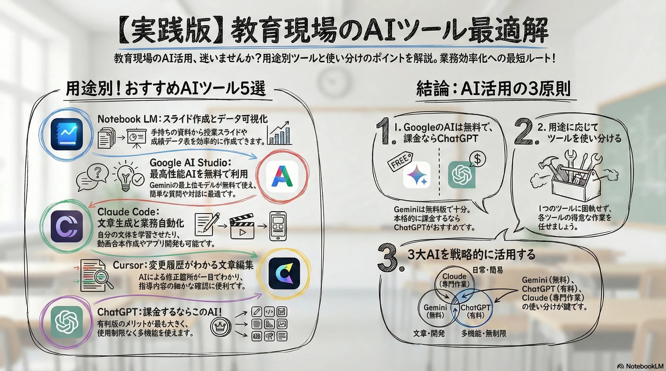 教育業界におすすめするAIツールと用途：2026年2月時点の実践的ガイド