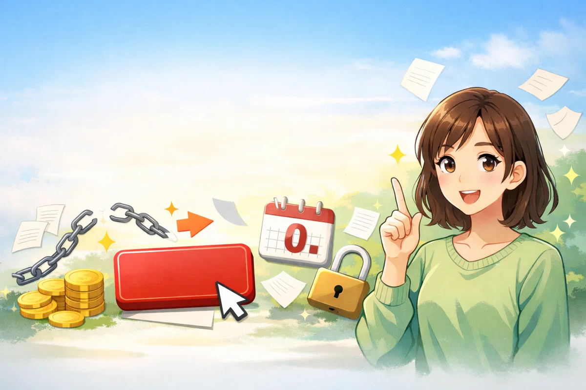 退会・解約で損しない｜「無料体験だけ」でやめてもOKです