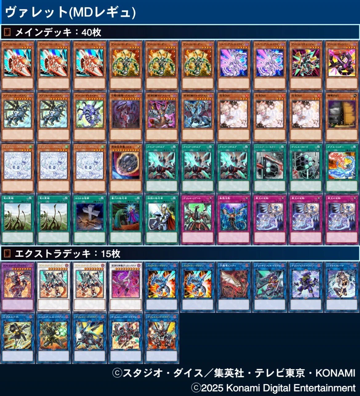 遊戯王】MDにヴァレットが来るので展開メモ｜でんしおん