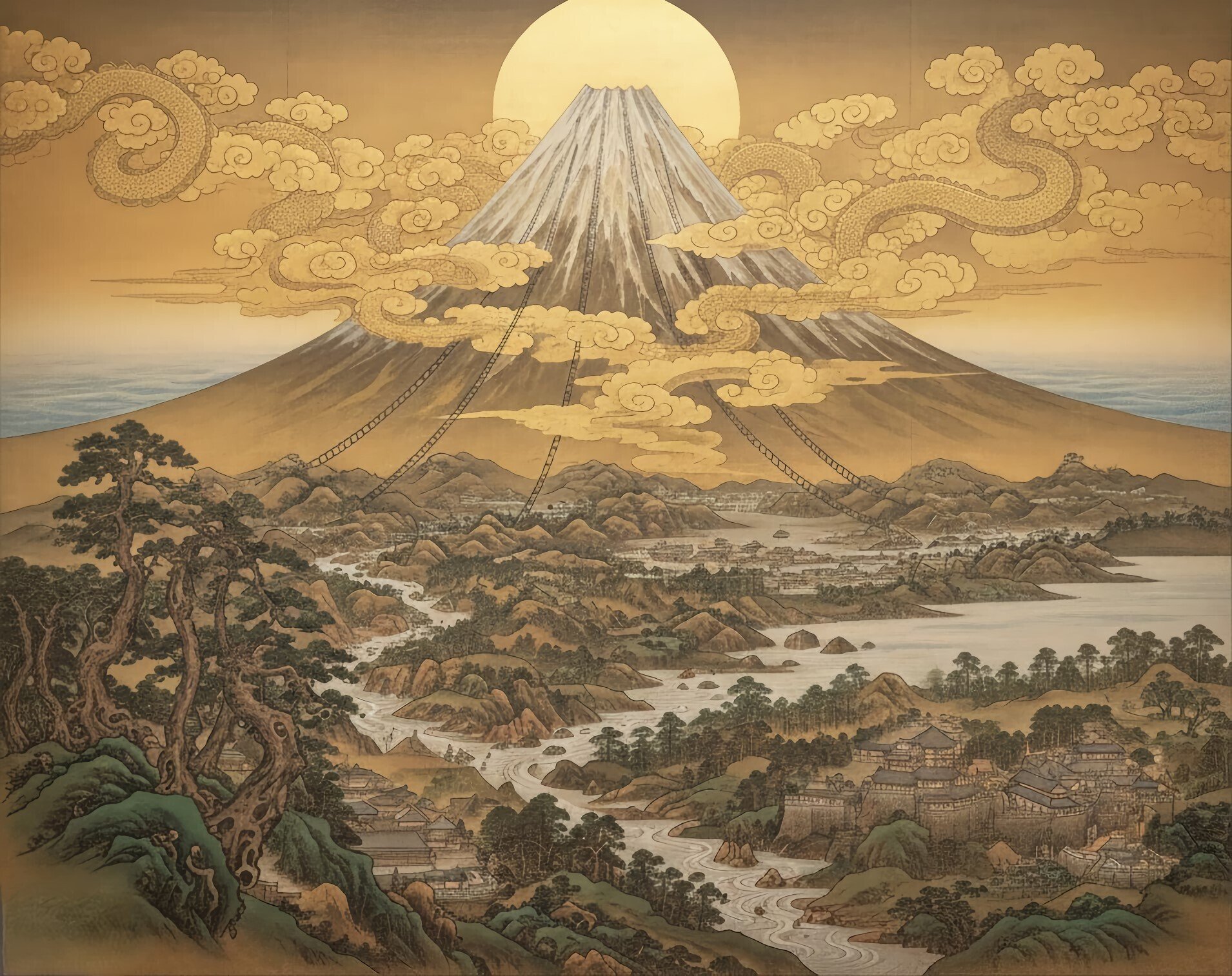 架（かける） Span AI-generated classical paintings Japanese art