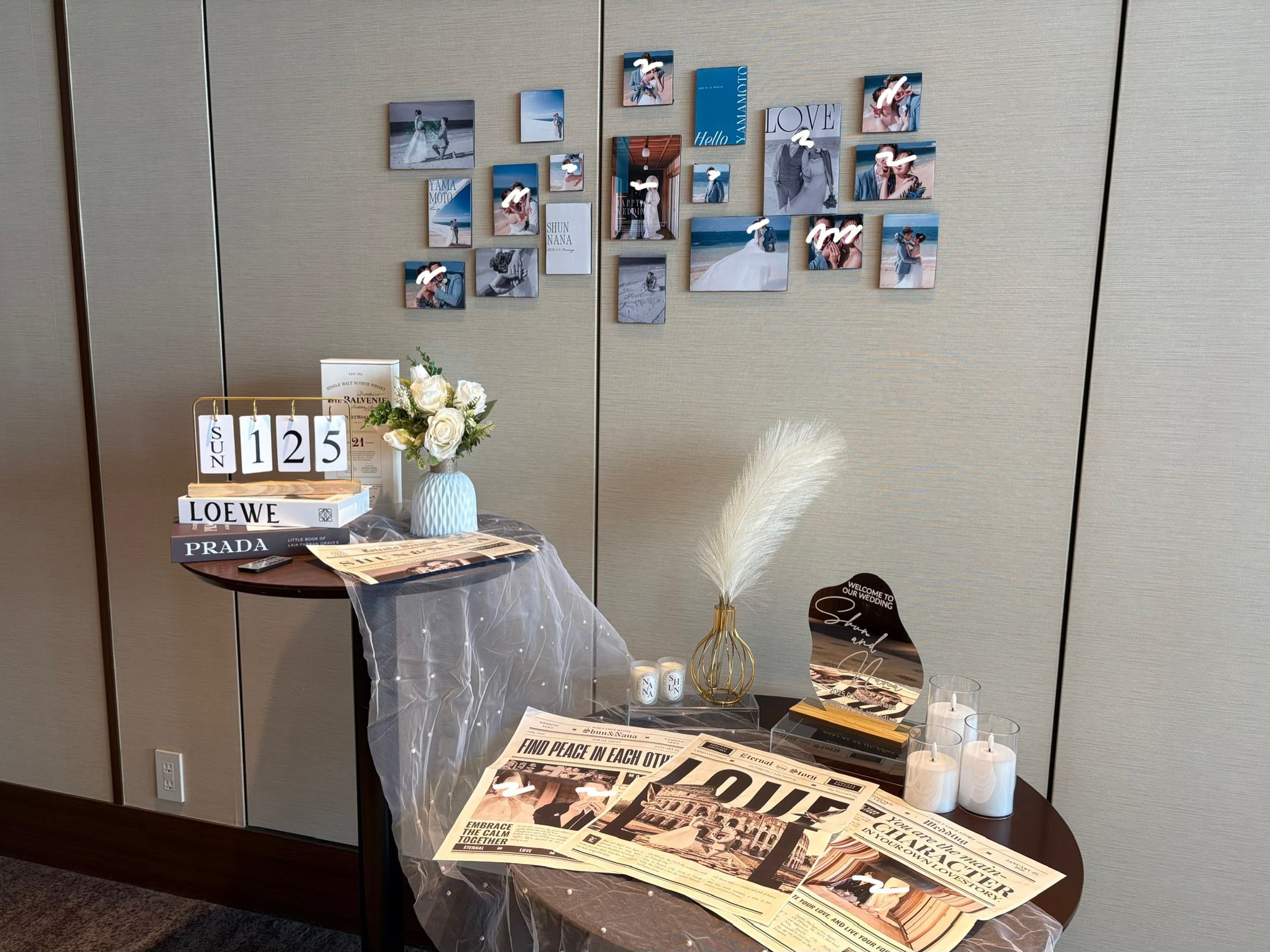 結婚式:ウェルカムスペース】東天紅様案件②｜elle's portfolio