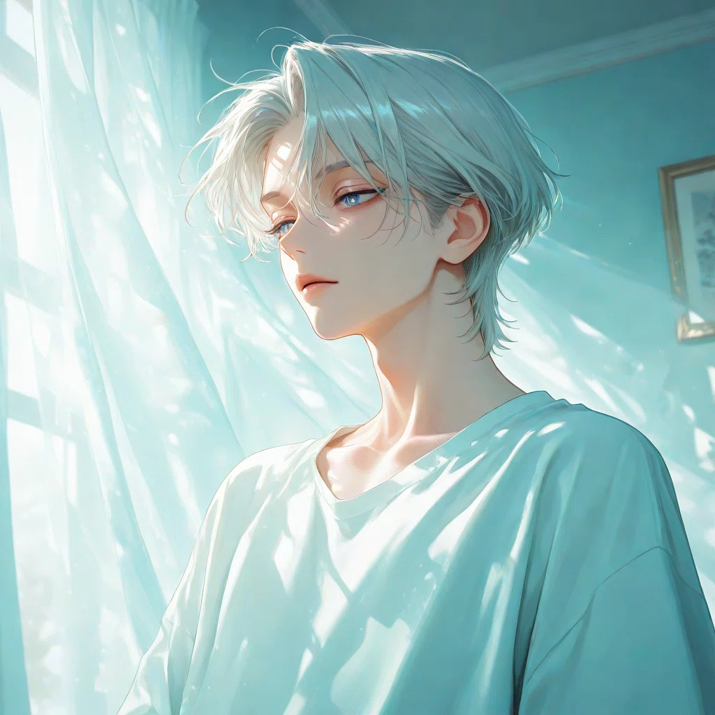 ⭐【一点物】 美少年 AIイラスト｜色紙アート AIイラスト比較】“朝の光の幻想美少年”を4つのAIで描いてみた