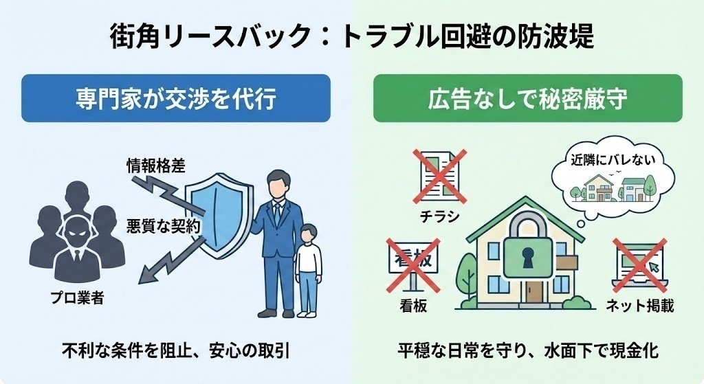 3. 街角リースバックならトラブル回避?「複数社比較」が防波堤になる理由