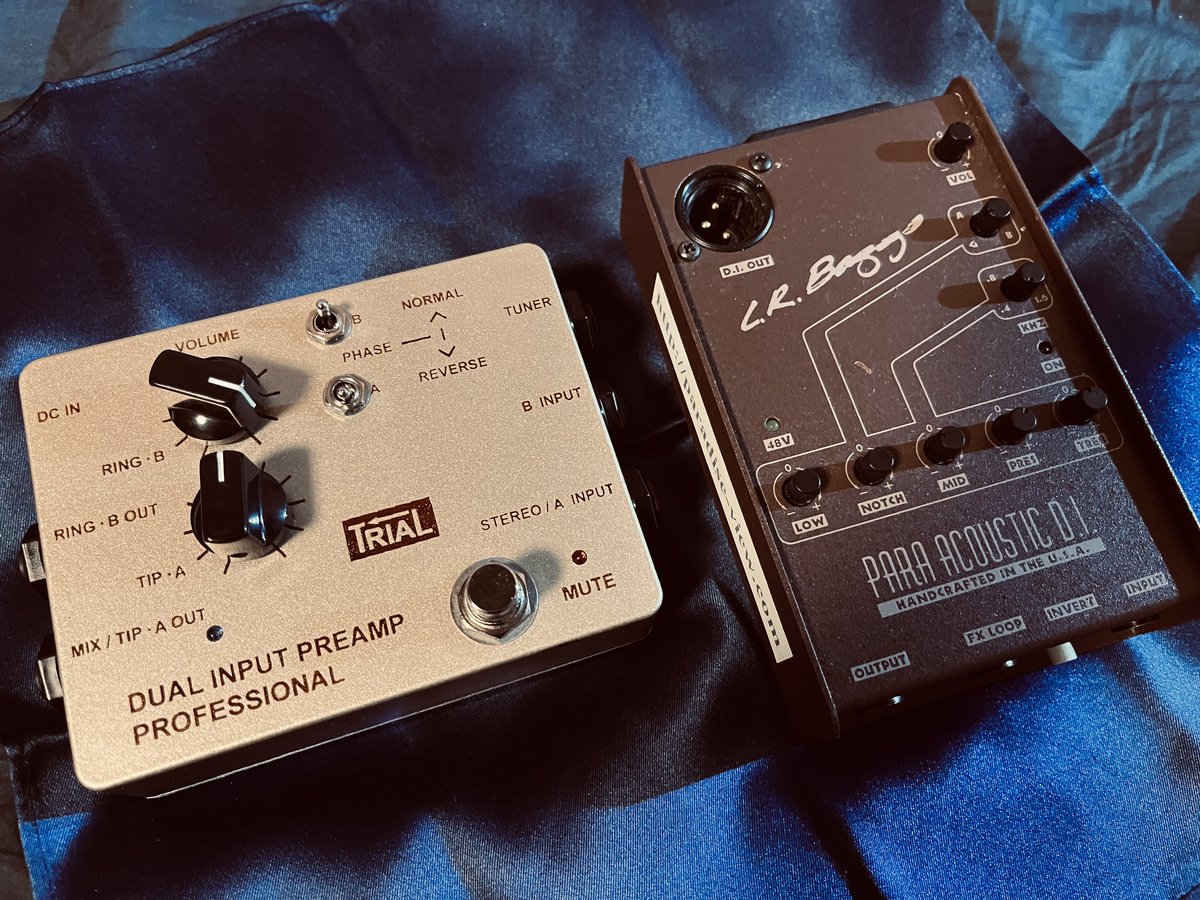 高早楽器技術（TRIAL）製2chアコギプリアンプ｜鋪田博紀@音楽