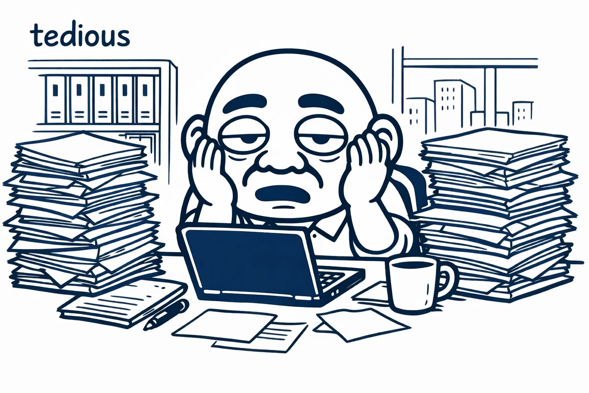 Tedious Book tedious 暗記 | 英単語を語源、連想で覚える。英語学習 、TOEICにも。|ひで