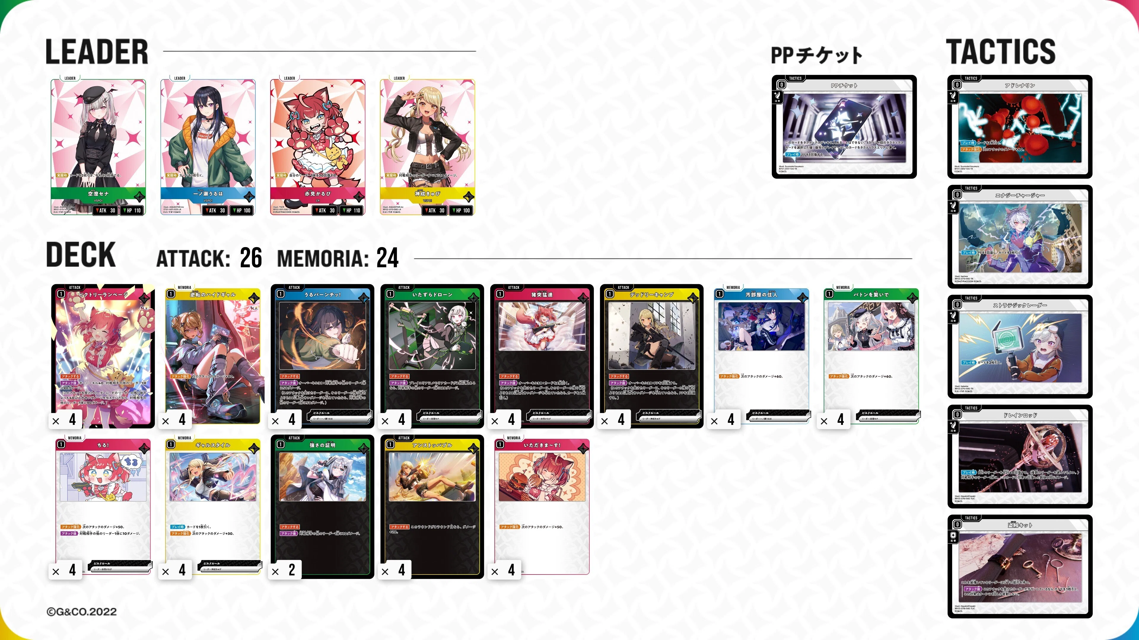 クロスタ xrossstars　4cギャルランページ　デッキ 2弾4cギャルランページ｜クロスタ日和