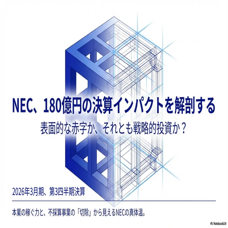 NotebookLMでNECの決算分析｜乙式侶葦人／OIKONOMIA CODE