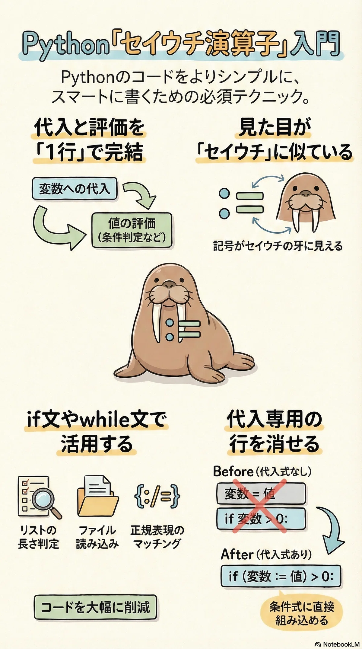 Pythonサイト要約_サプーYT_Pythonコードが劇的にスッキリする！初心者