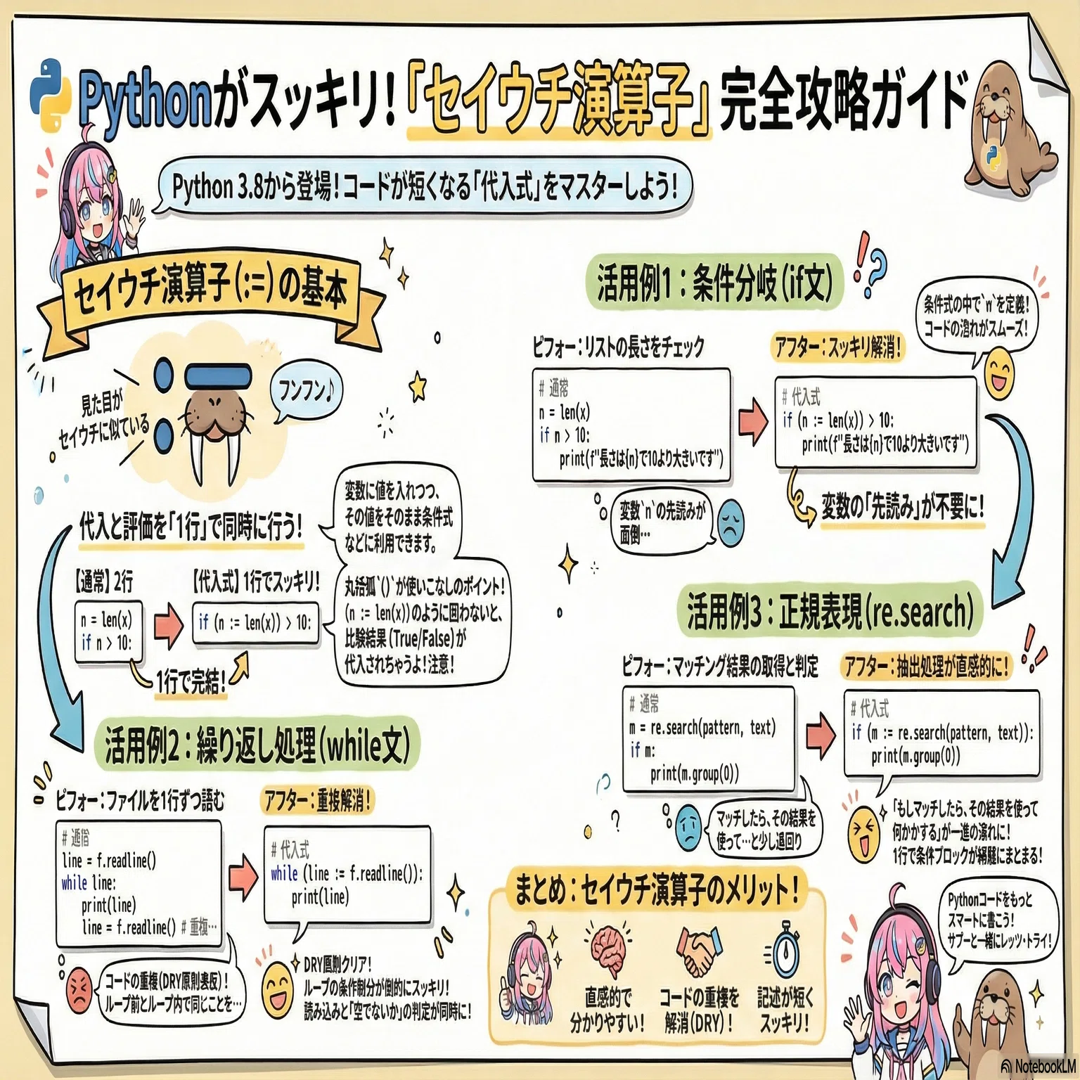 Pythonサイト要約_サプーYT_Pythonコードが劇的にスッキリする！初心者