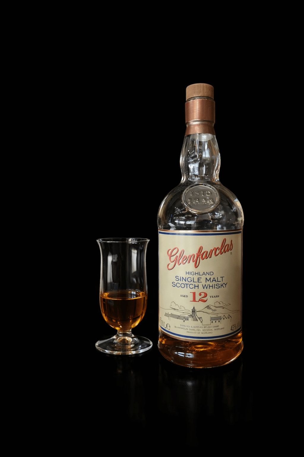 グレンファークラス 12年（Glenfarclas 12 Years）｜グラスの底が