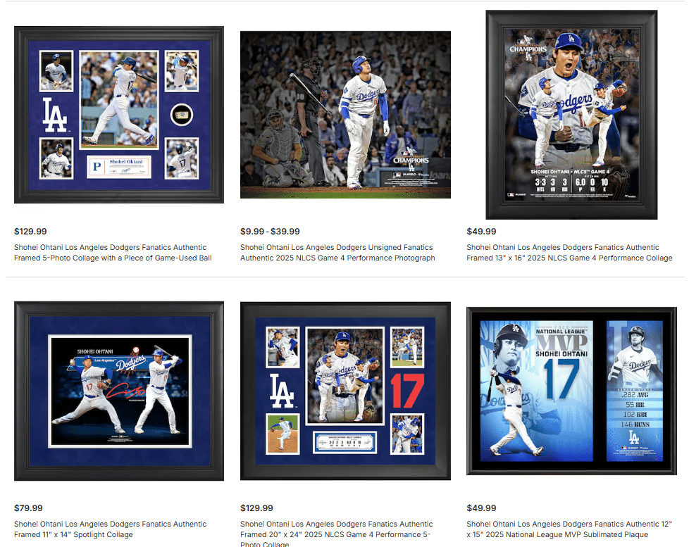 公式販売【山本由伸サイン＆大谷翔平サイン】ドジャース公式オート