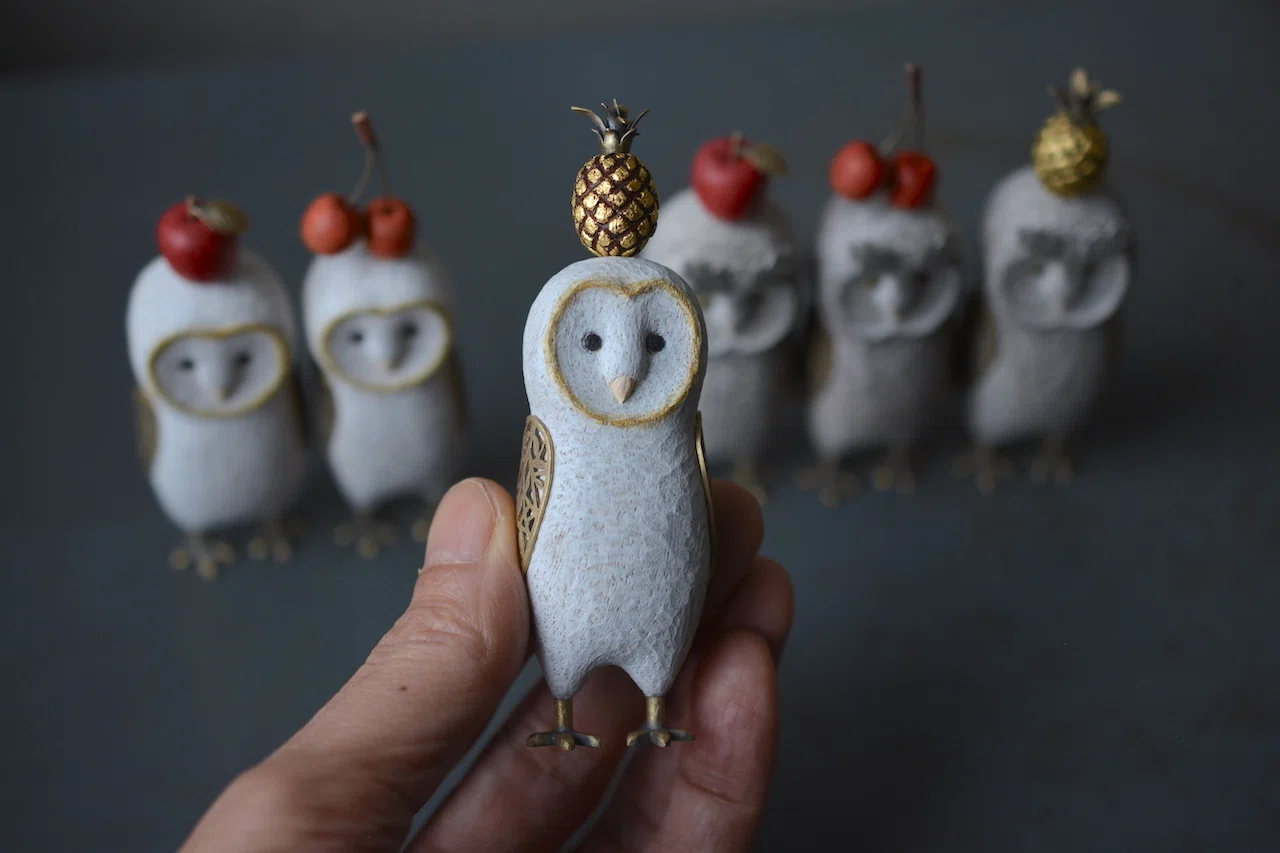 Owl heads to Fukuoka｜初雪・ポッケ