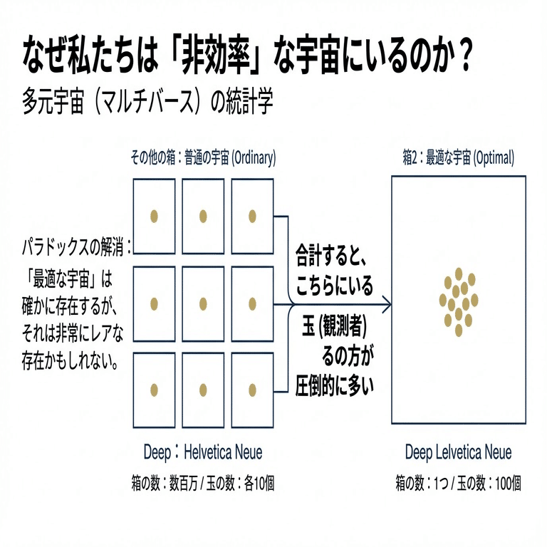 私たちの宇宙は「生命を育む最適解」ではなかった――多元宇宙論が