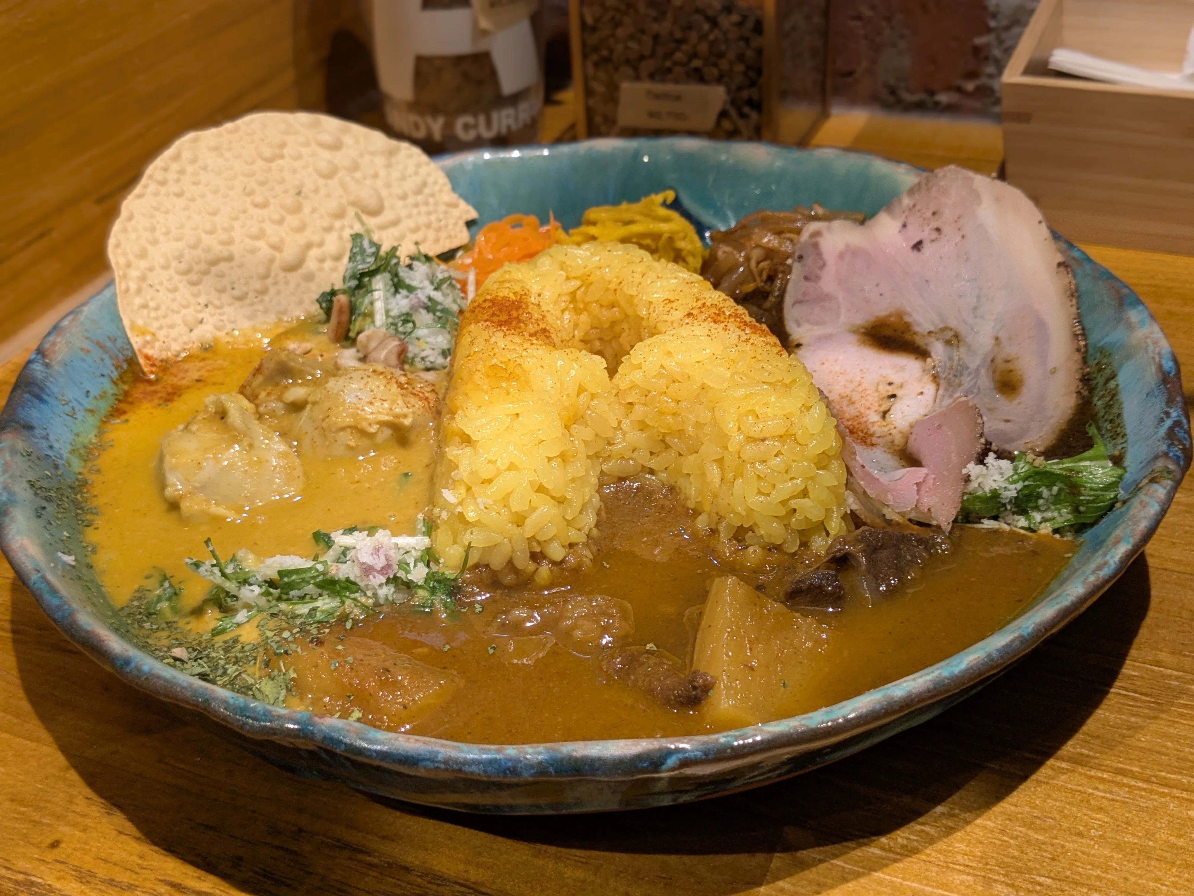3種あいがけカレー@ANDY CURRY 那古野店(愛知県名古屋市)｜バババイン