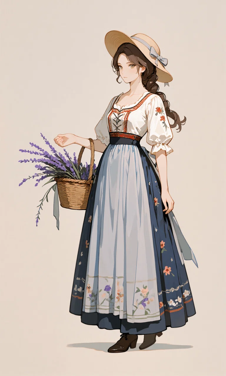 民族衣装を着た女性。油絵。支援のため、この絵を販売する。 Amazon.co.jp: Paimuni ダンシングレディ 油絵 手描き魅力的な青い