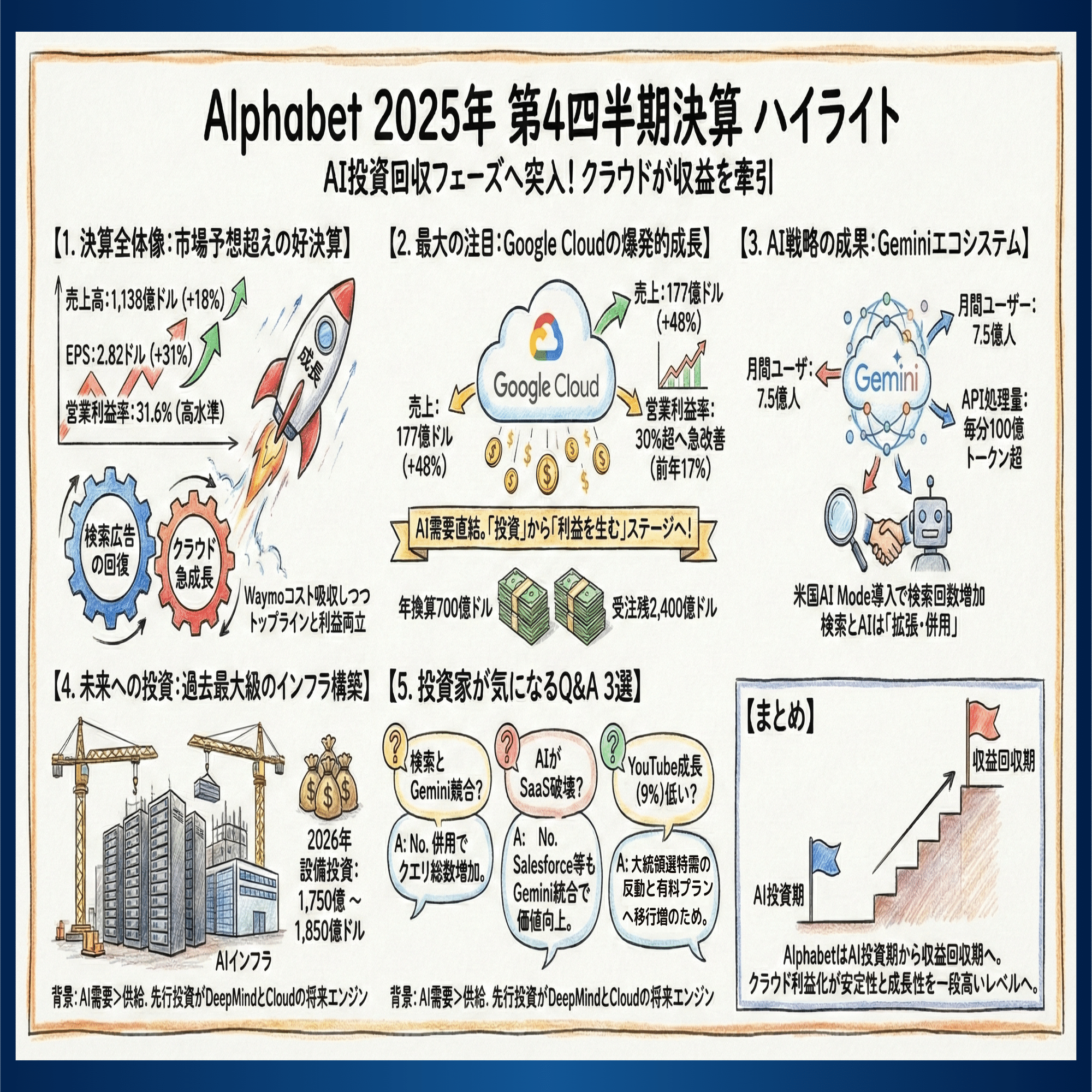 Alphabet（Google）決算が超絶好調❗️AI需要が収益を本格牽引