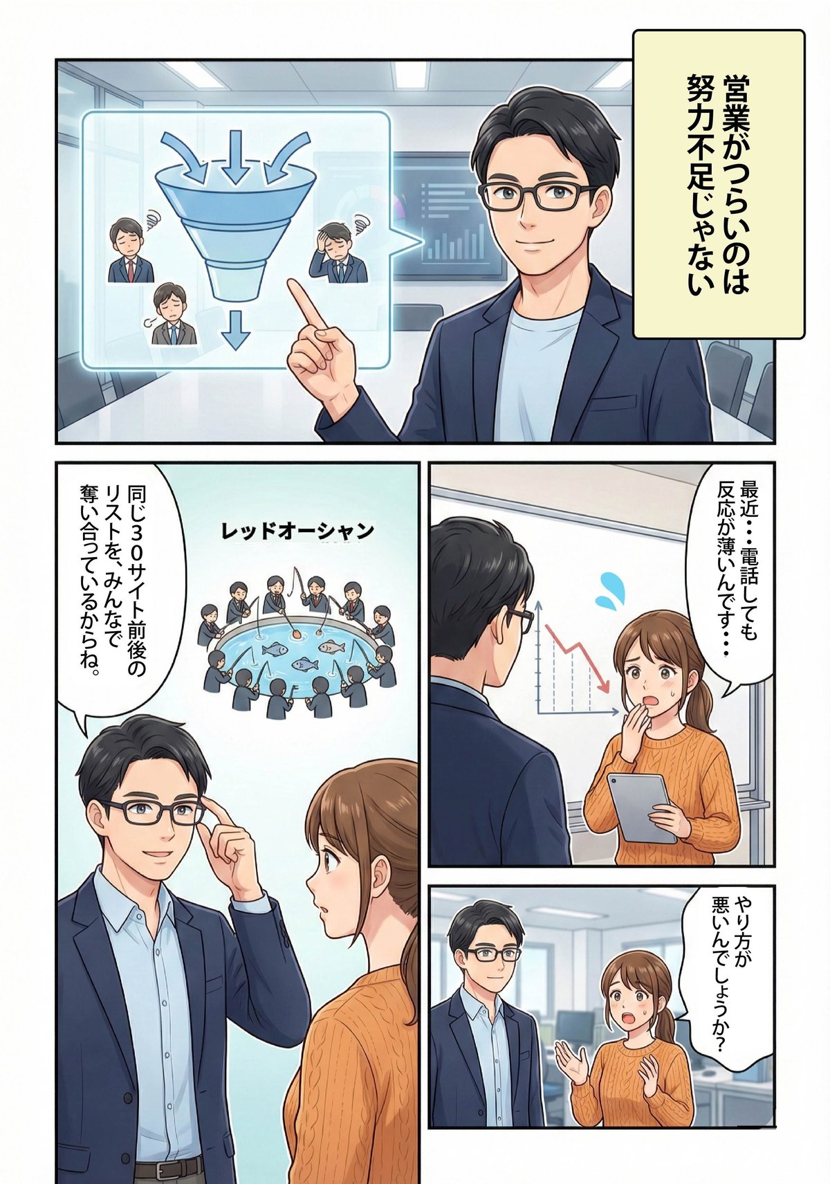 マンガでわかる リスト営業の新常識: 競争しない市場で 疲れず成果を出す方法