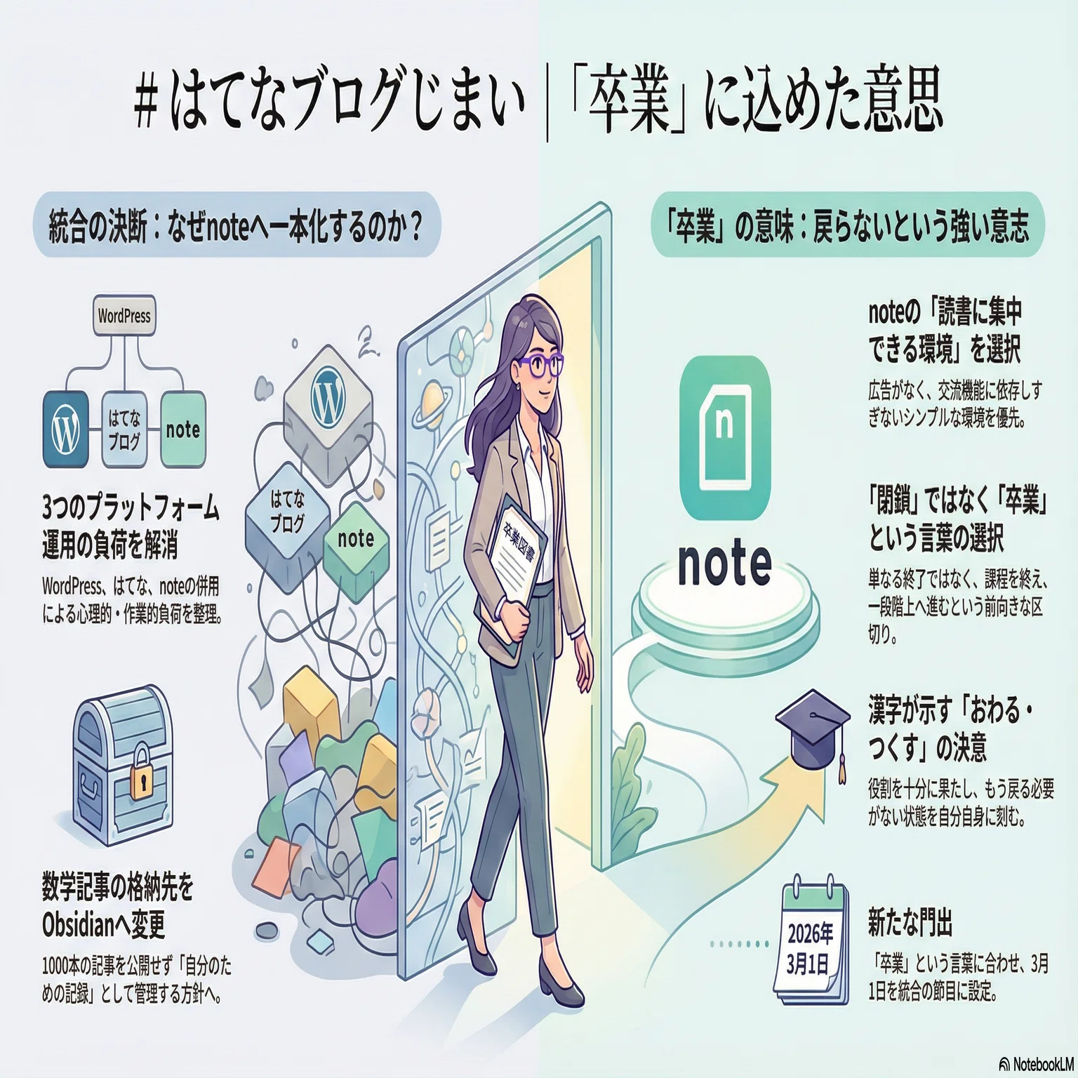 はてなブログじまい｜「卒業」に込めた意思｜中原 新｜KDP作家・書く力