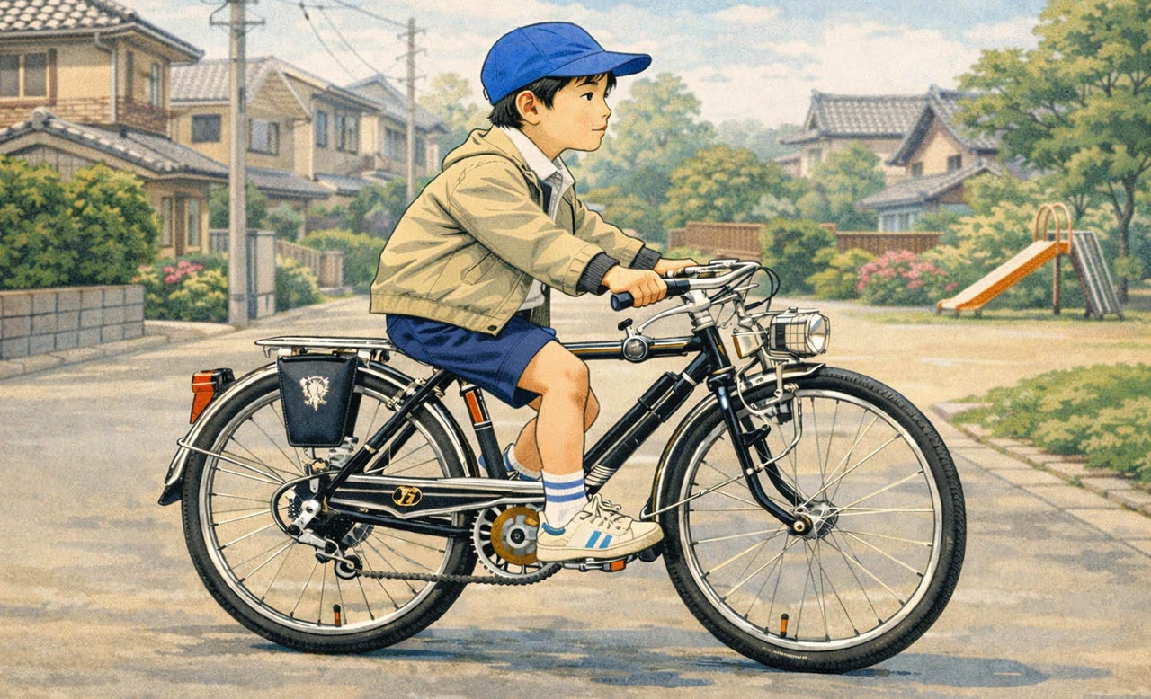 憧れは、仮面ライダーとフラッシャー付きの自転車｜山本修二