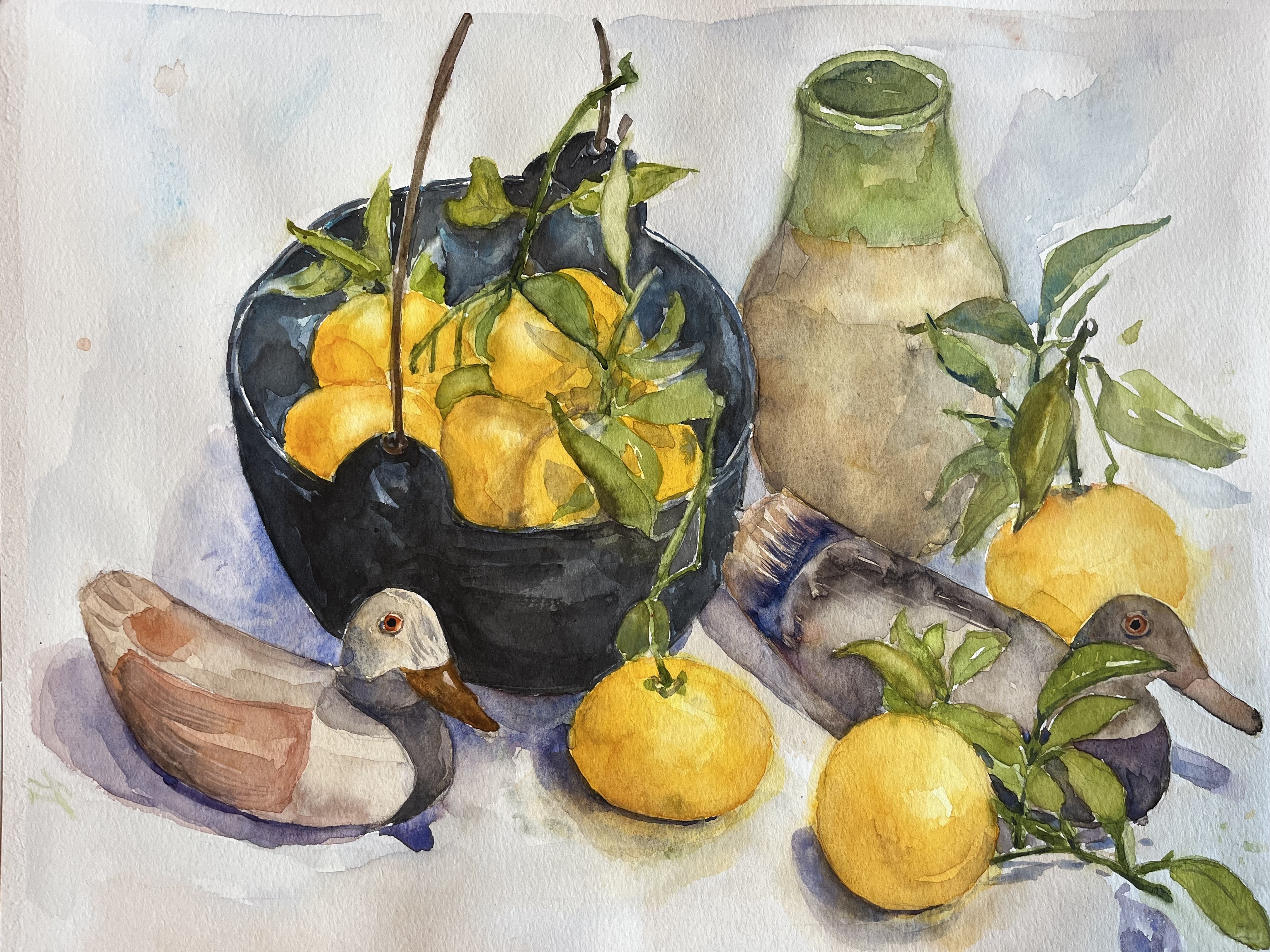 1月の水彩画｜あーこ