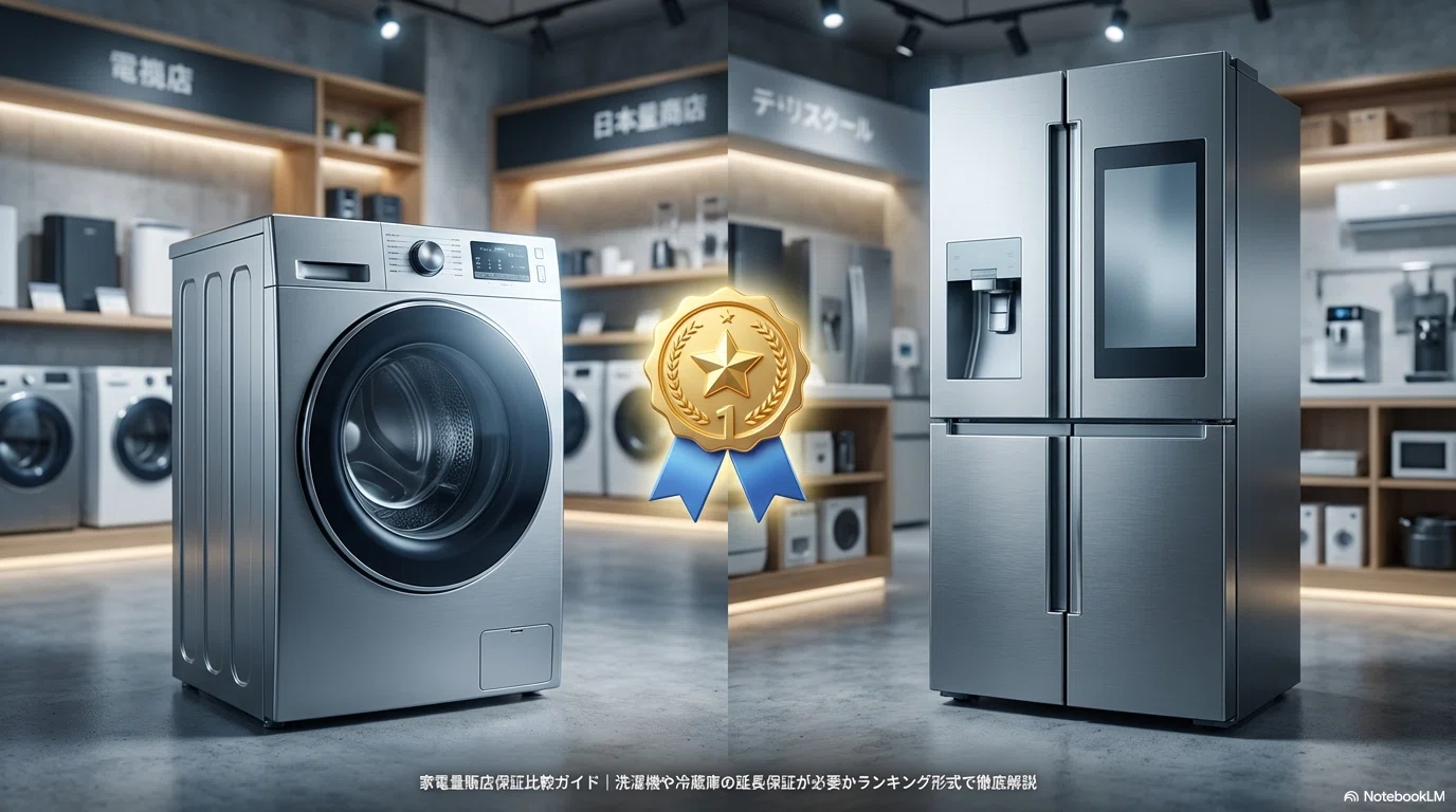 家電量販店保証比較ガイド｜洗濯機や冷蔵庫の延長保証が必要か