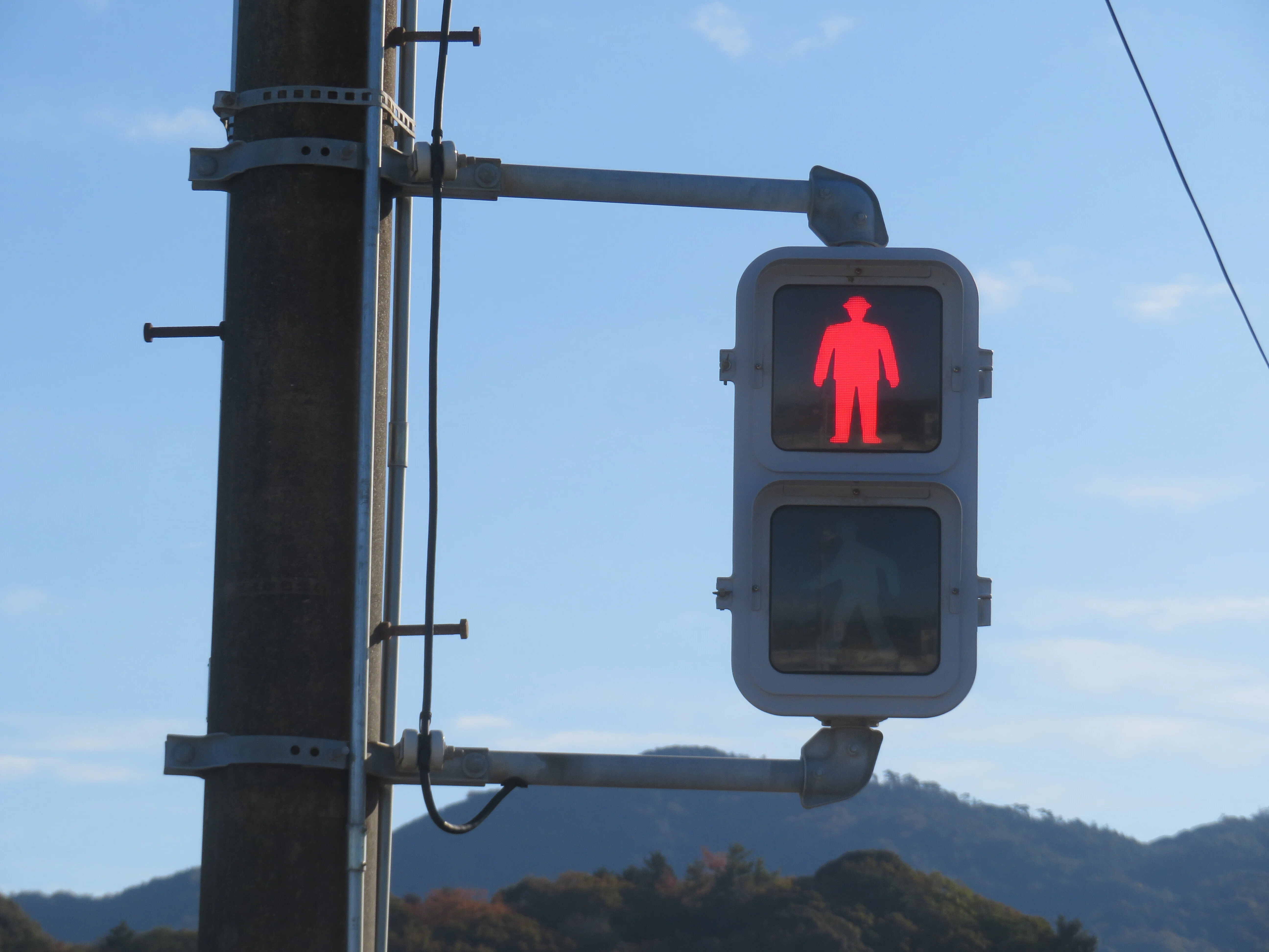 18018] Awanobashi Minamizume [Traffic Lights in Yamaguchi