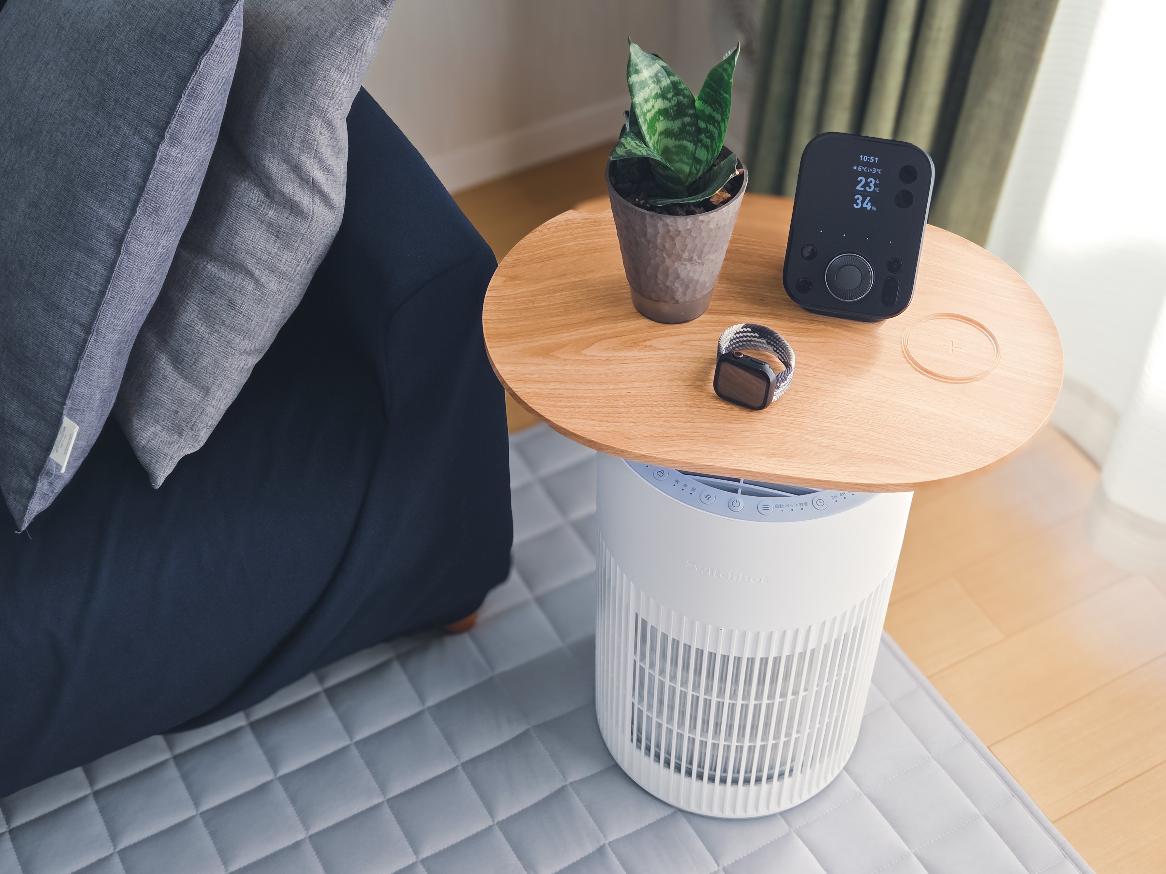SwitchBot 空気清浄機Table】オシャレな新色が、Amazonで買えるように
