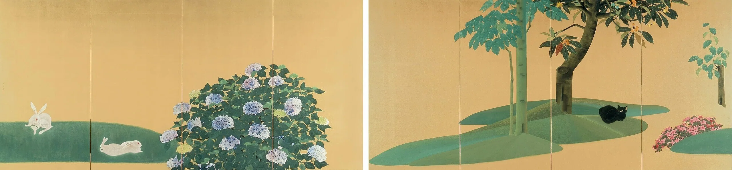 速水御舟：翠苔緑芝（すいたいりょくし）-視点の誘導｜artoday - chiaki