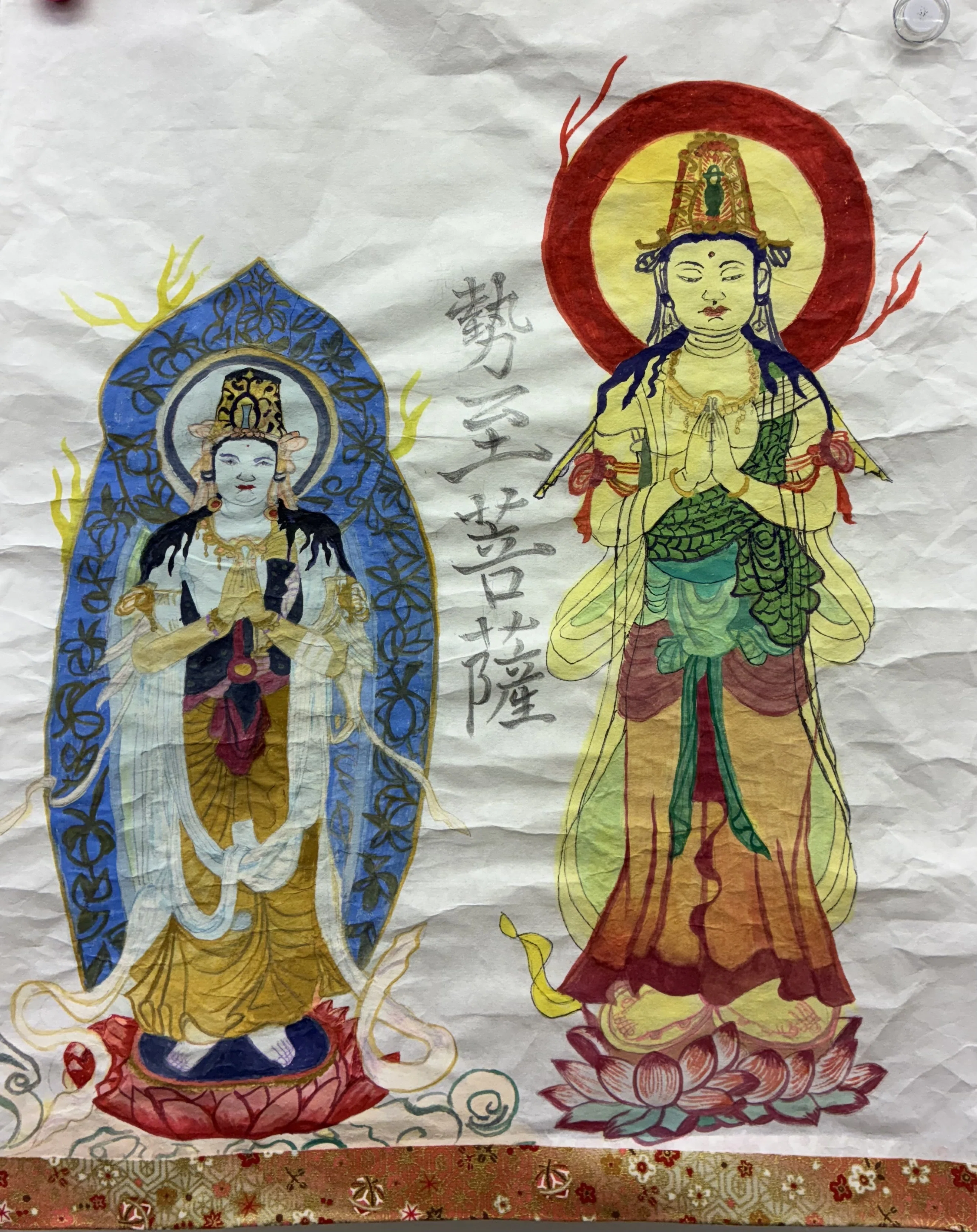 今年の午年の守護仏「勢至菩薩」に取り組む 【仏画曼荼羅アート