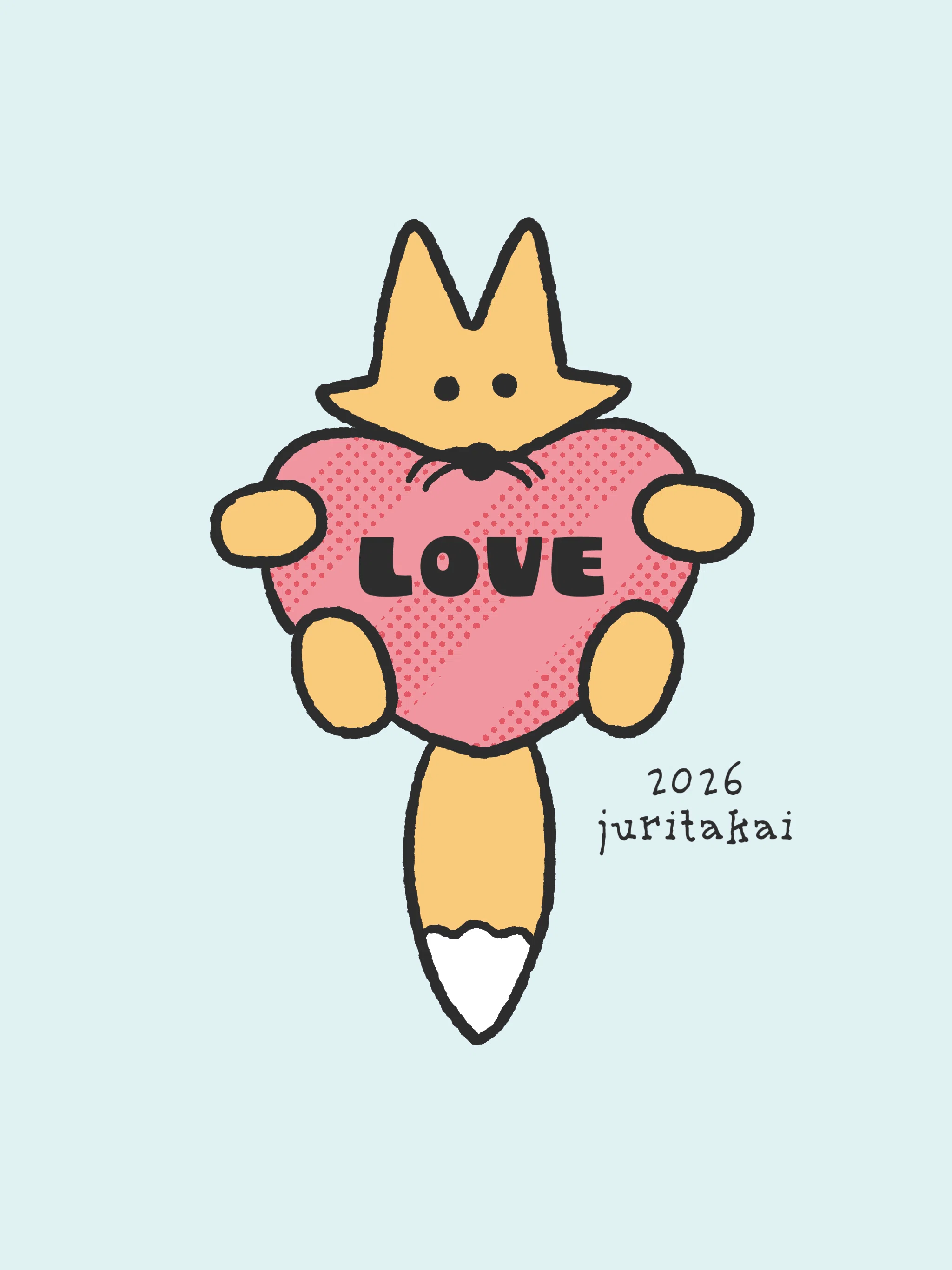 キツネのキャラクターイラスト｜高井じゅり/イラストレーター、似顔絵作家