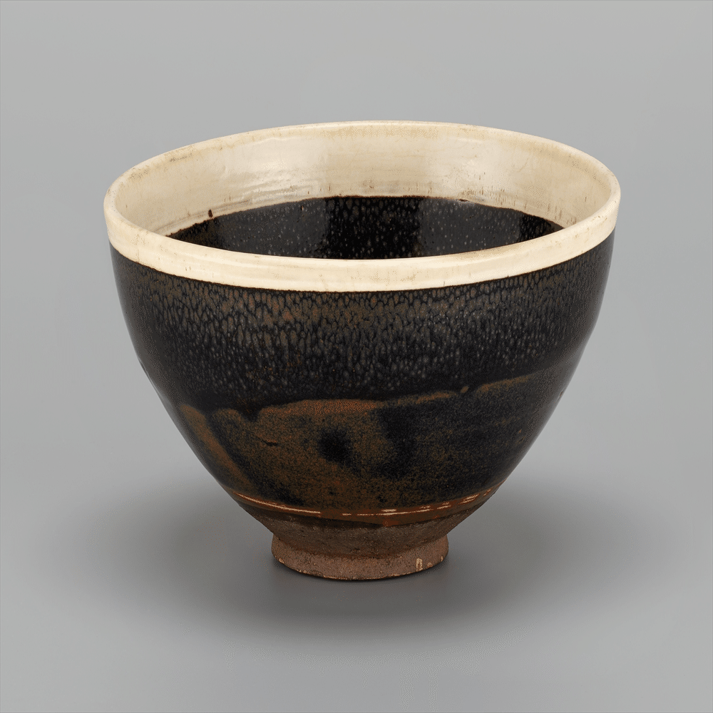 重文 白縁油滴天目茶碗【藤田美術館100選-8】｜藤田美術館