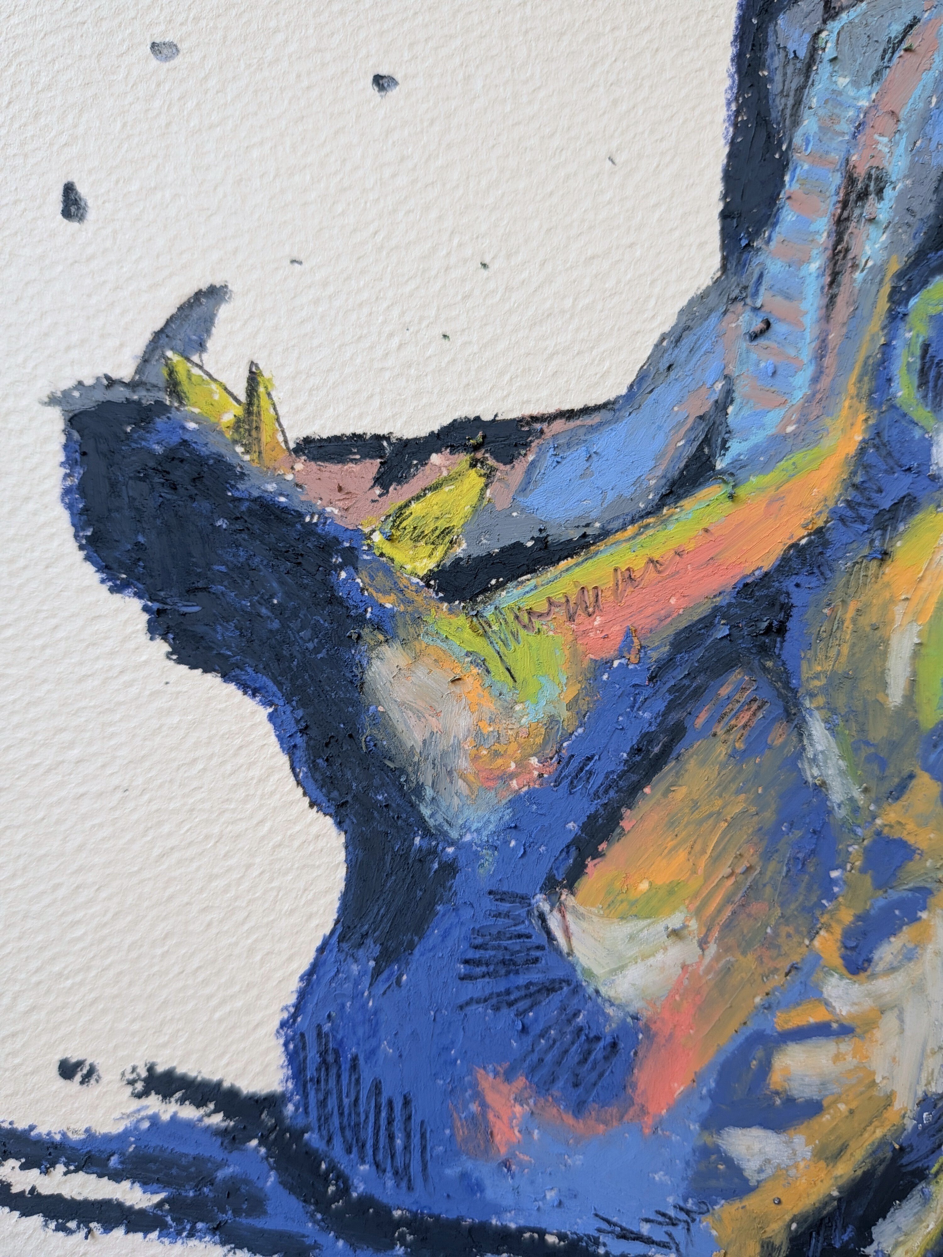 リベンジ：オイルパステル×油性色鉛筆｜森脇由宇のなんやかんや