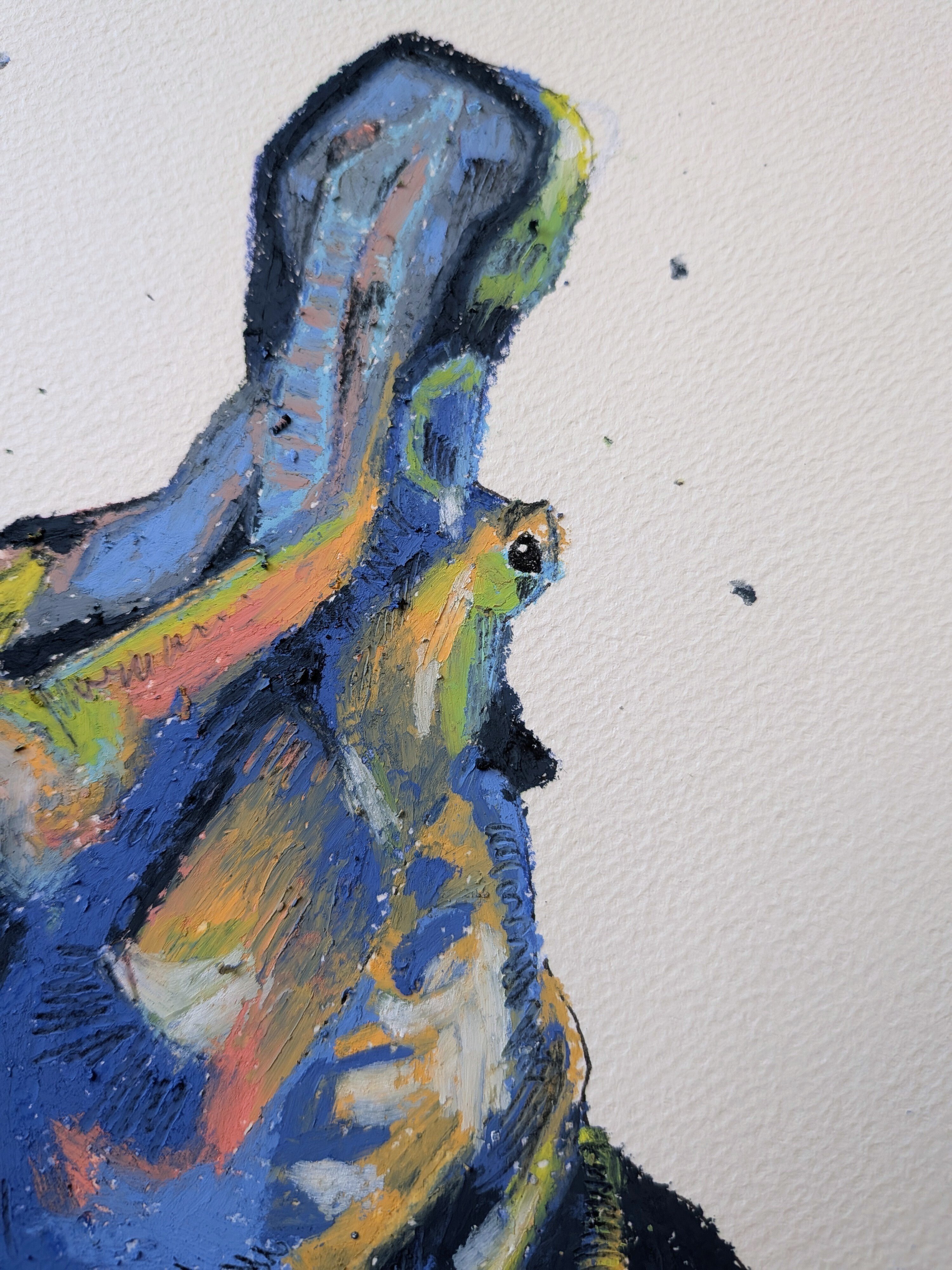 リベンジ：オイルパステル×油性色鉛筆｜森脇由宇のなんやかんや