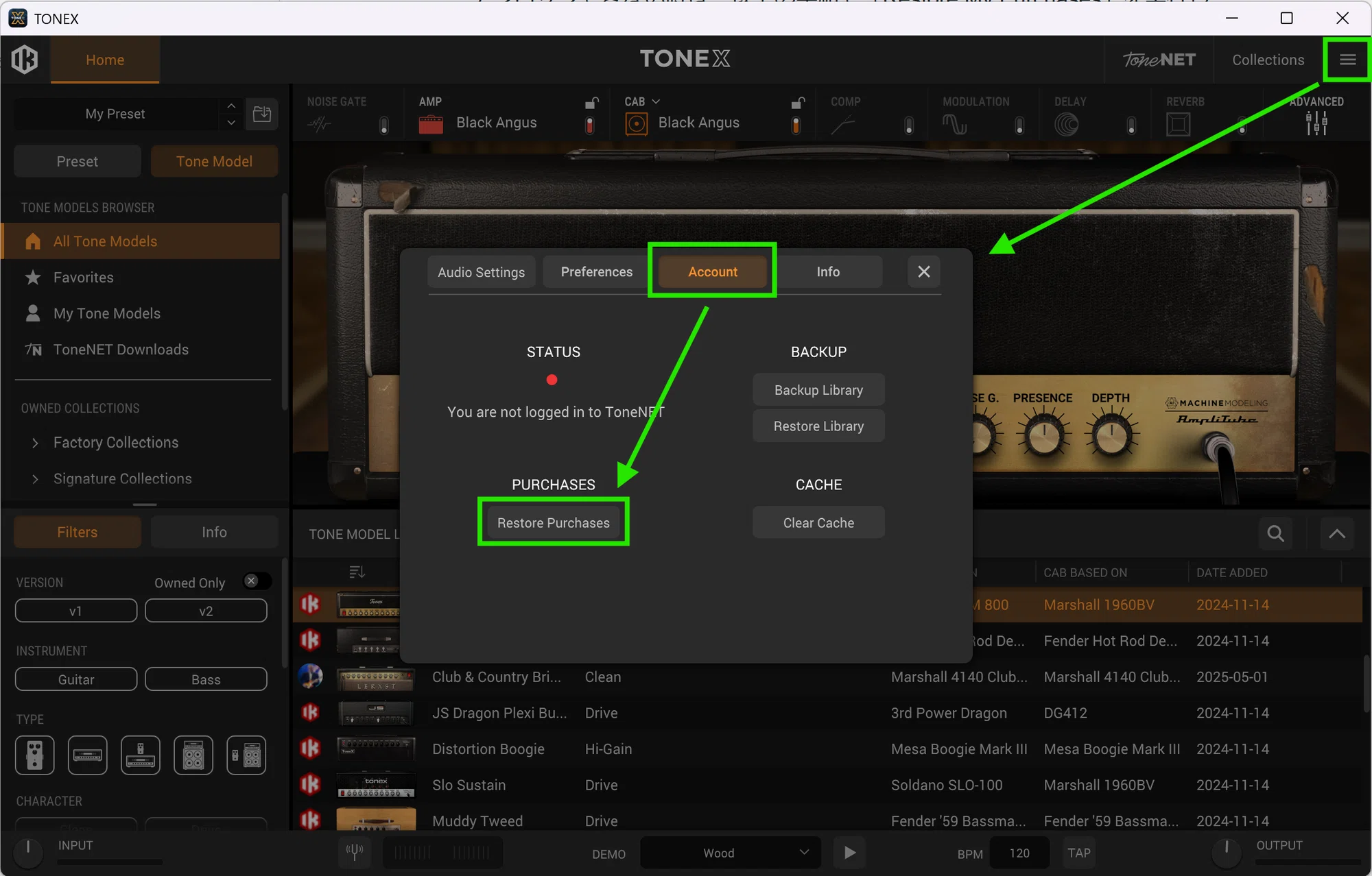 TONEX・AmpliTube・T-RackSにて現在お持ちのギア/サウンドがアンロック TONEX・AmpliTube・T-RackSにて現在お持ちのギア/サウンドがアンロック