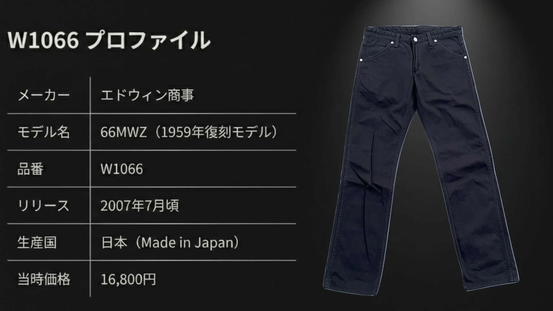幻の黒サテン：Wrangler「66MWZ」復刻が教えるブラックサテン幻の魅力