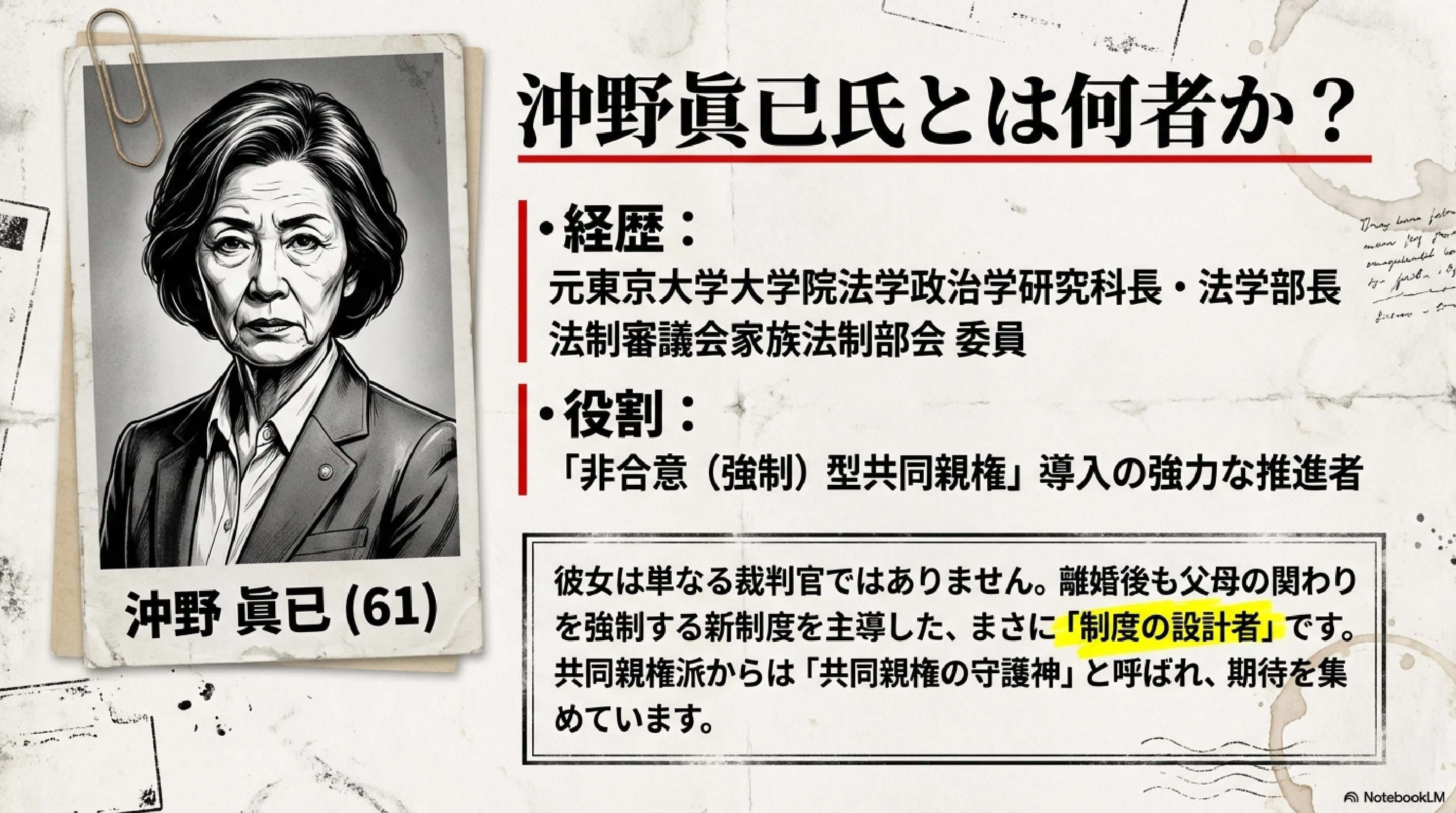 AI作成】「共同親権の守護神」が最高裁へ。なぜ、今年の国民審査で沖野