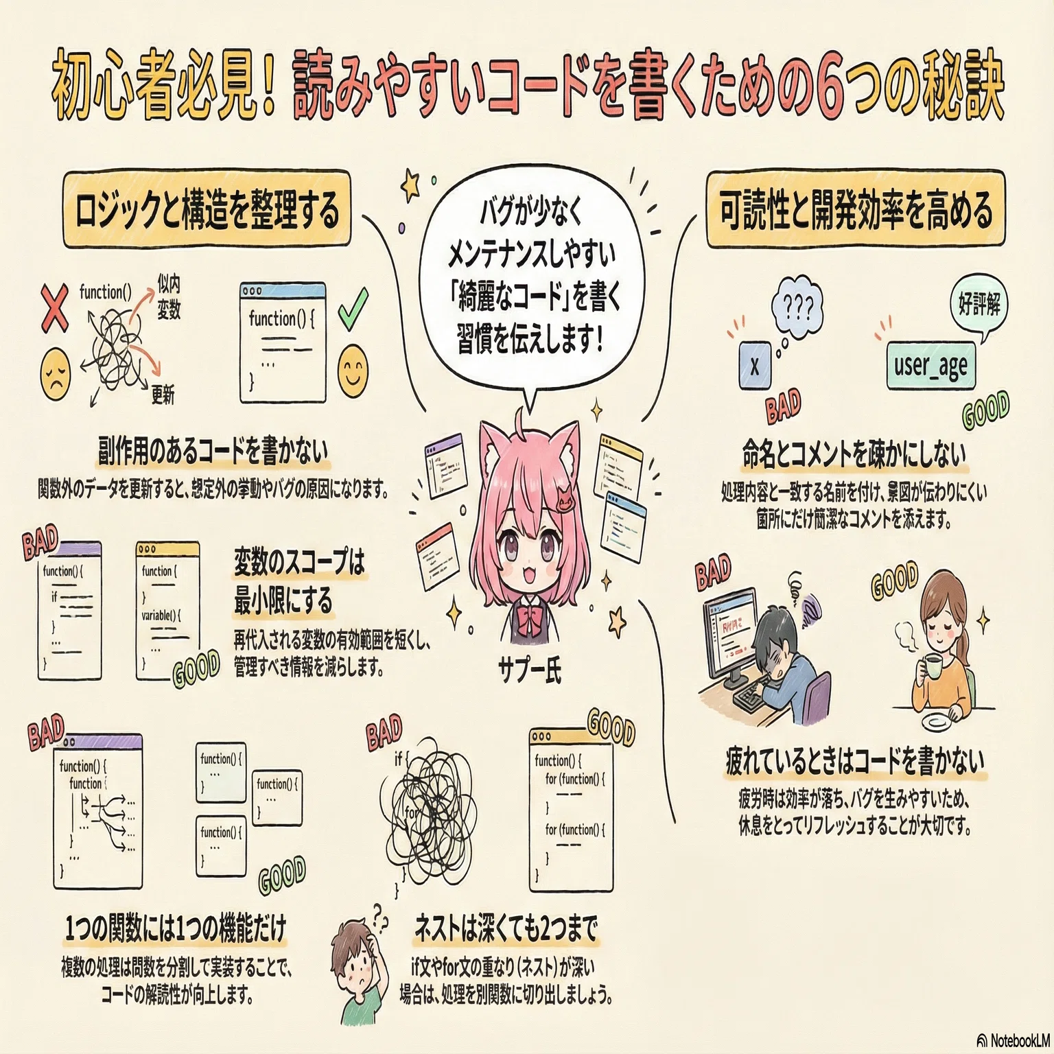 Pythonサイト要約_サプーYT_【脱・初心者】読みやすいコードはここが