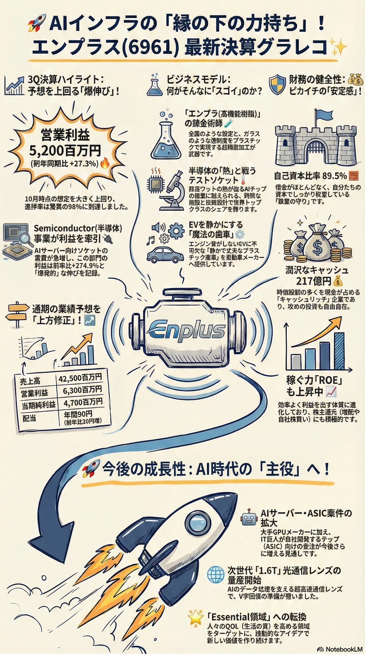 決算分析》エンプラス (6961) 【2026年3月期 第3四半期】AIサーバー
