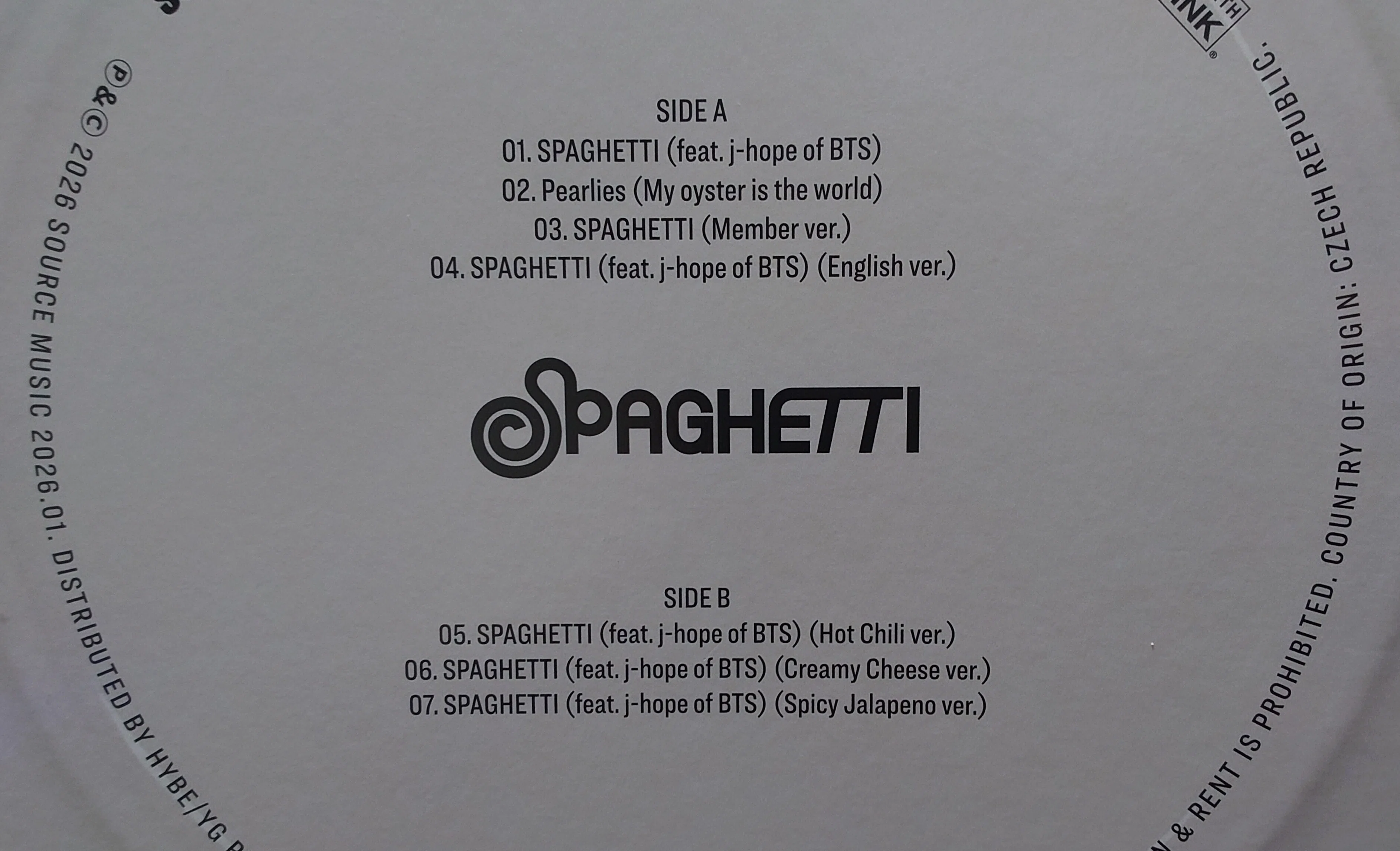LE SSERAFIM『 SPAGHETTI 』の LP が届いたー!!|Ronin-浪人- LE SSERAFIM『 SPAGHETTI 』の LP が届いたー!!|Ronin-浪人-