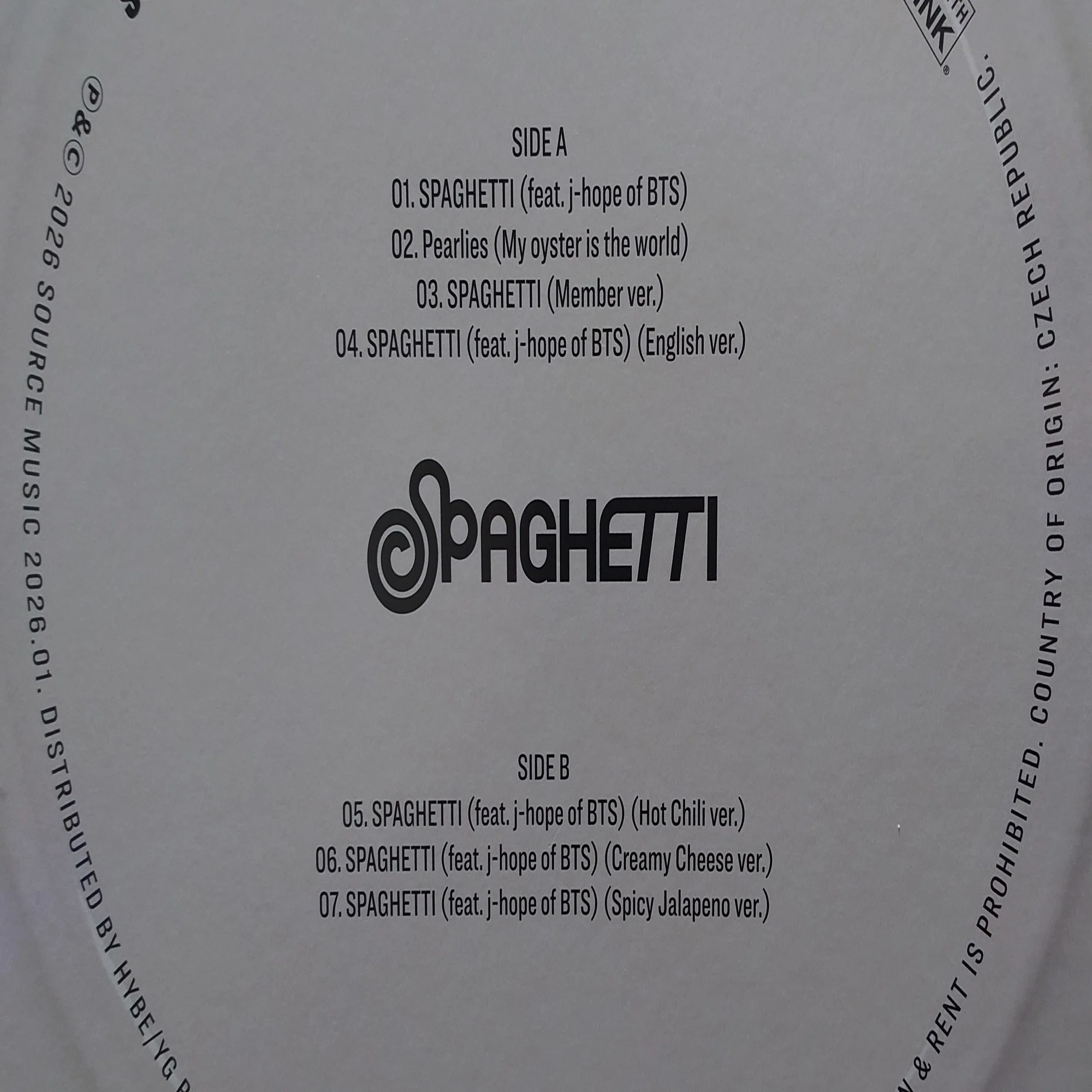 LE SSERAFIM『 SPAGHETTI 』の LP が届いたー！！｜Ronin-浪人-