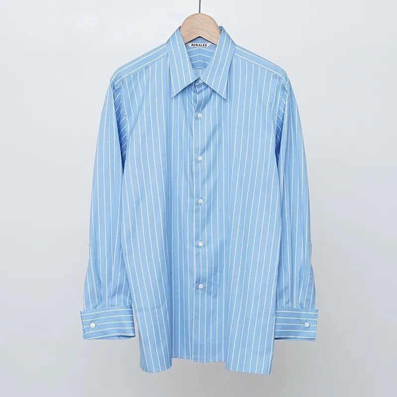 AURALEEの春に手が伸びる、しなやかなコットンシルクシャツ」｜THIRTY