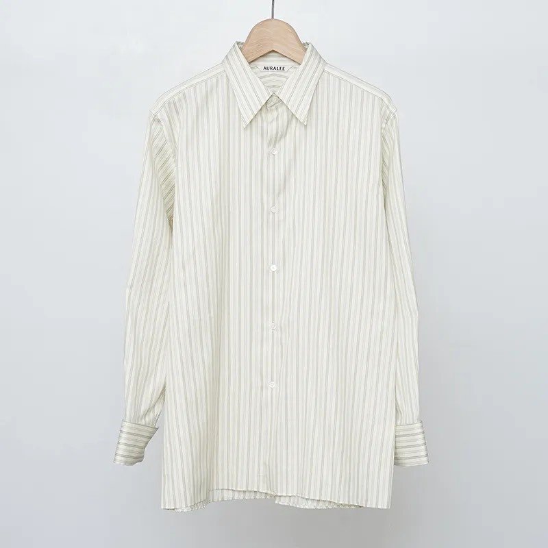 AURALEEの春に手が伸びる、しなやかなコットンシルクシャツ」｜THIRTY