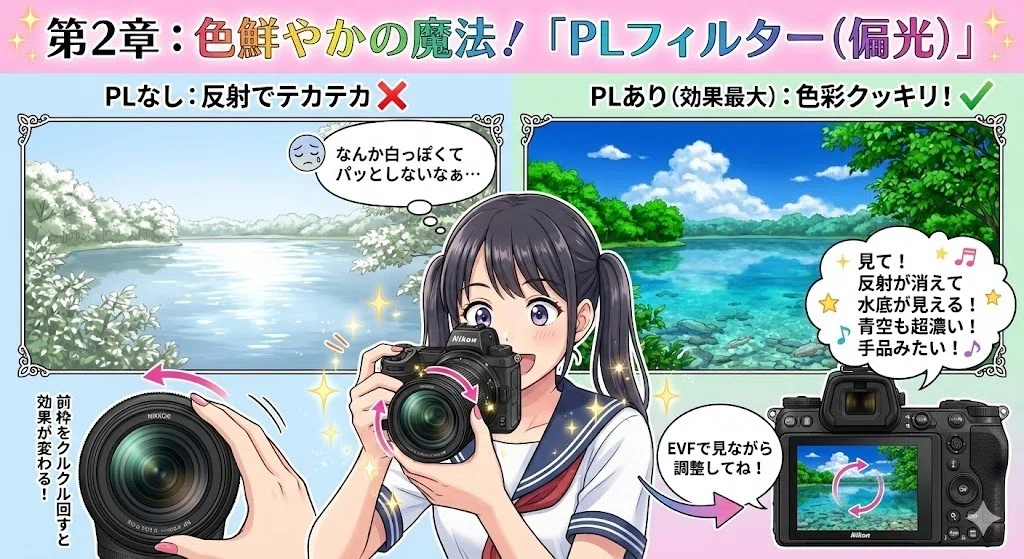 保存版】JKちゃんと学ぶ「レンズフィルター」の世界 ～Z 5IIで遊ぶ