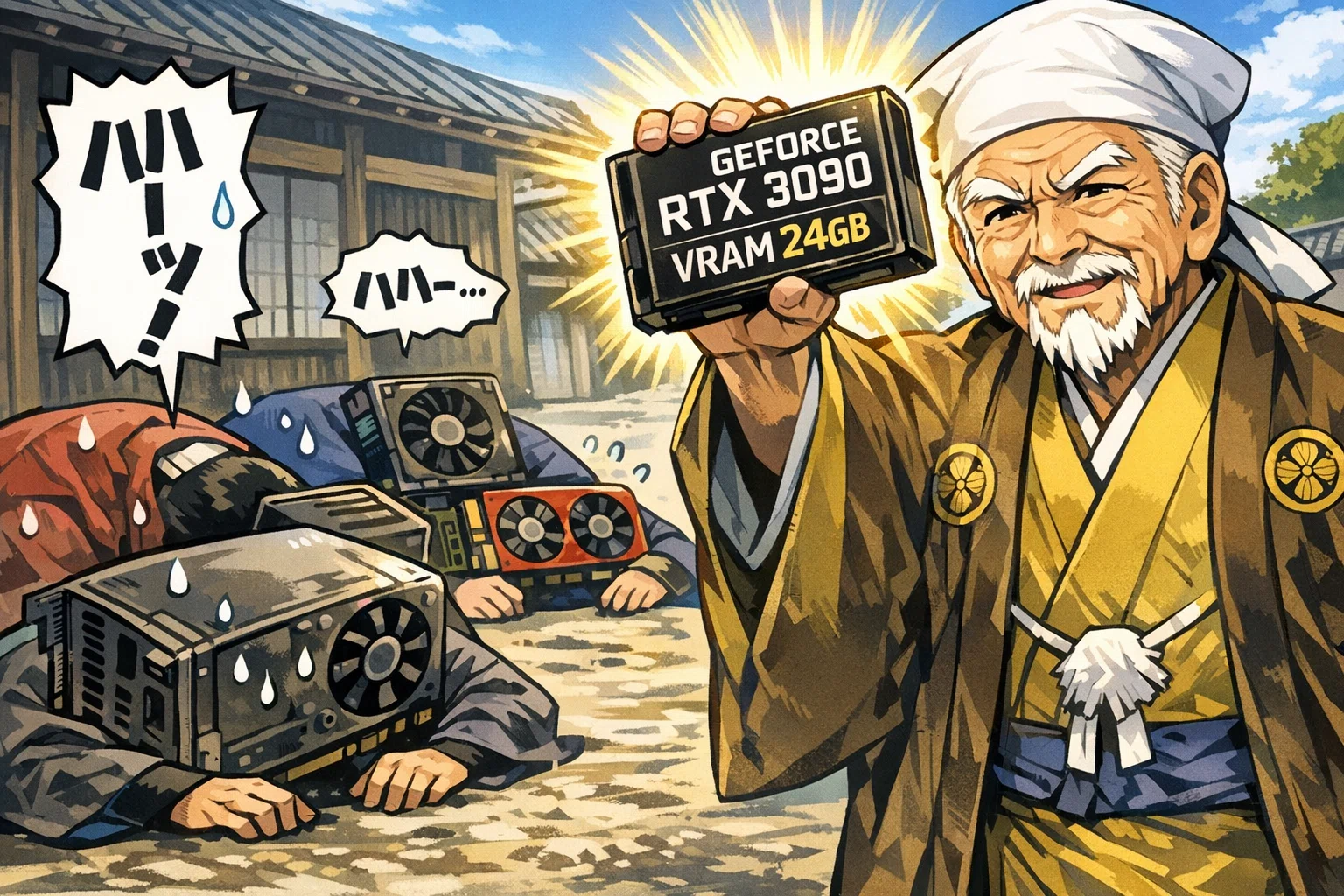 AIでMVを作りたい！知識ゼロの素人が、中古パーツをかき集めて「24GB 